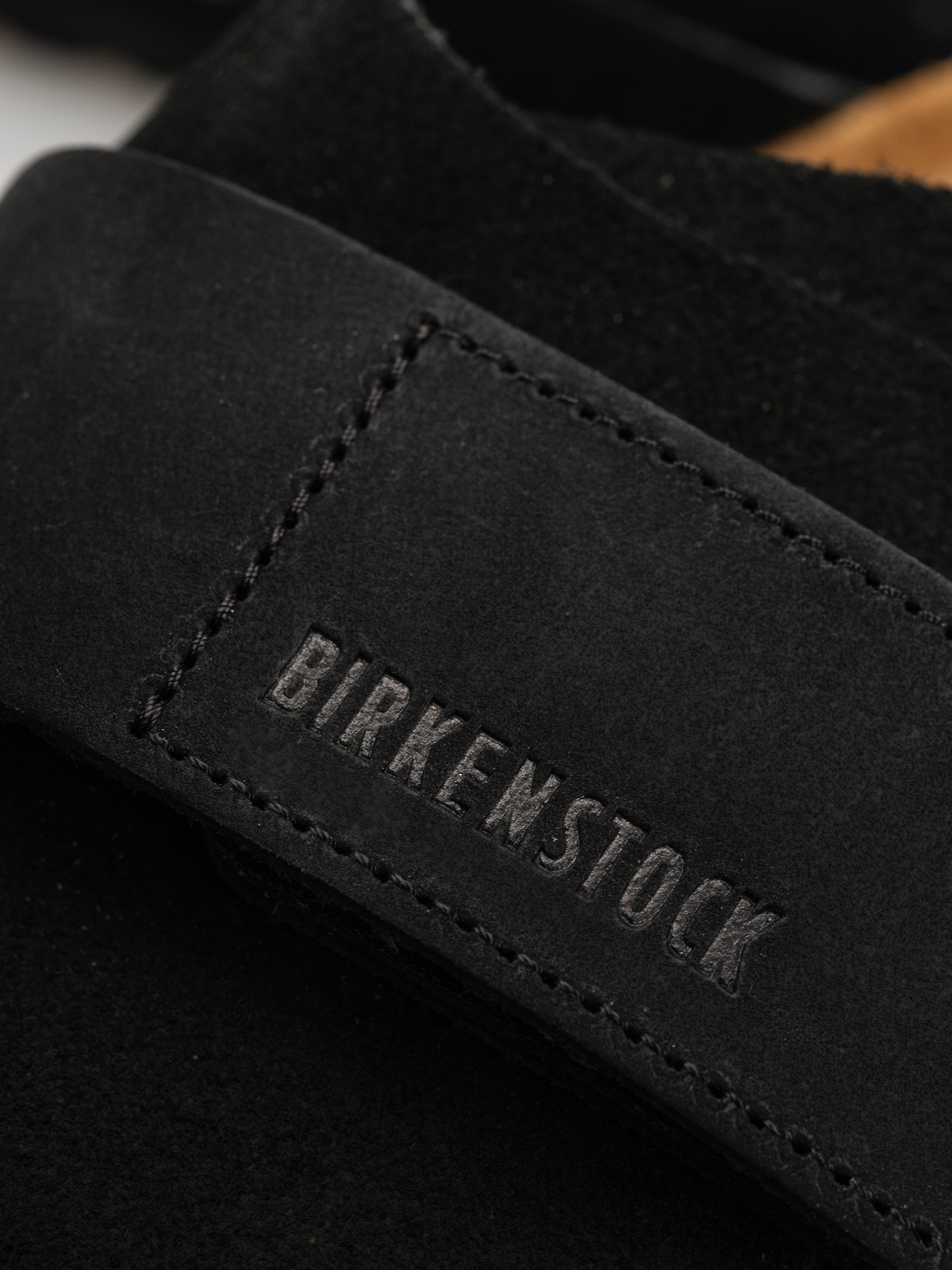 Klapki Birkenstock Kyoto Nubuck Suede Leather Regular (black)