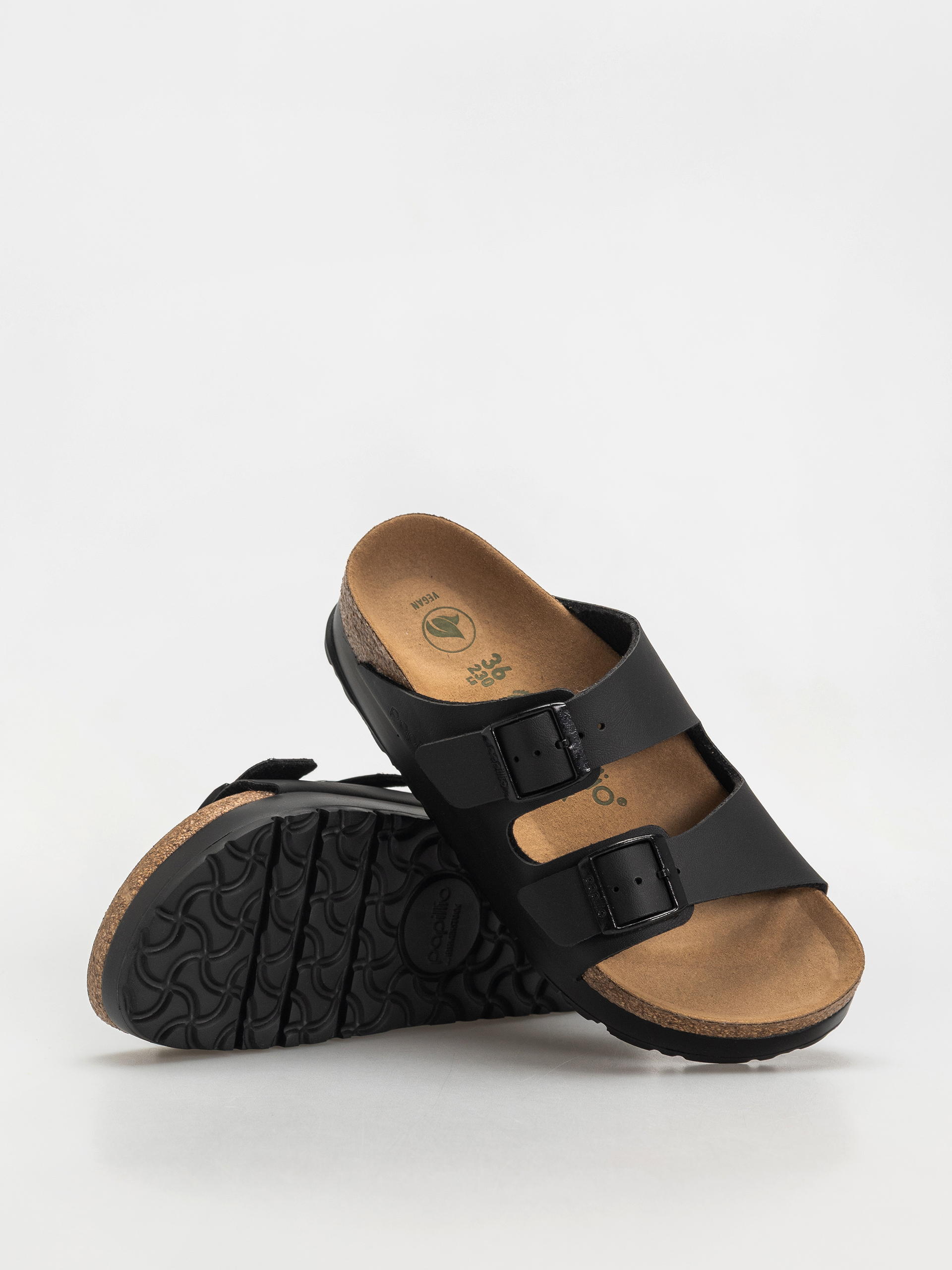 Klapki Birkenstock Arizona Flex Platform Vegan Narrow Wmn (black)