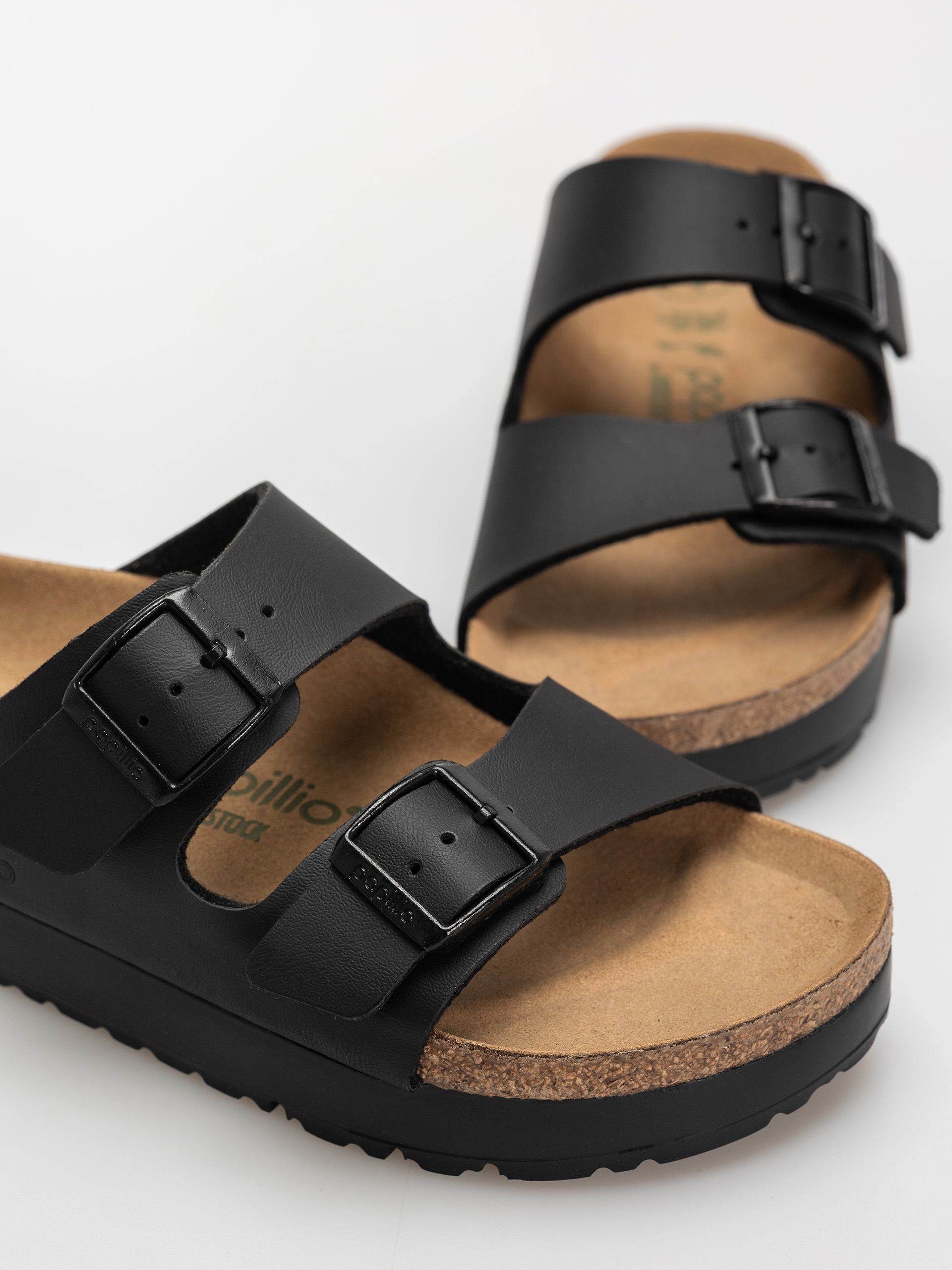 Klapki Birkenstock Arizona Flex Platform Vegan Narrow Wmn (black)