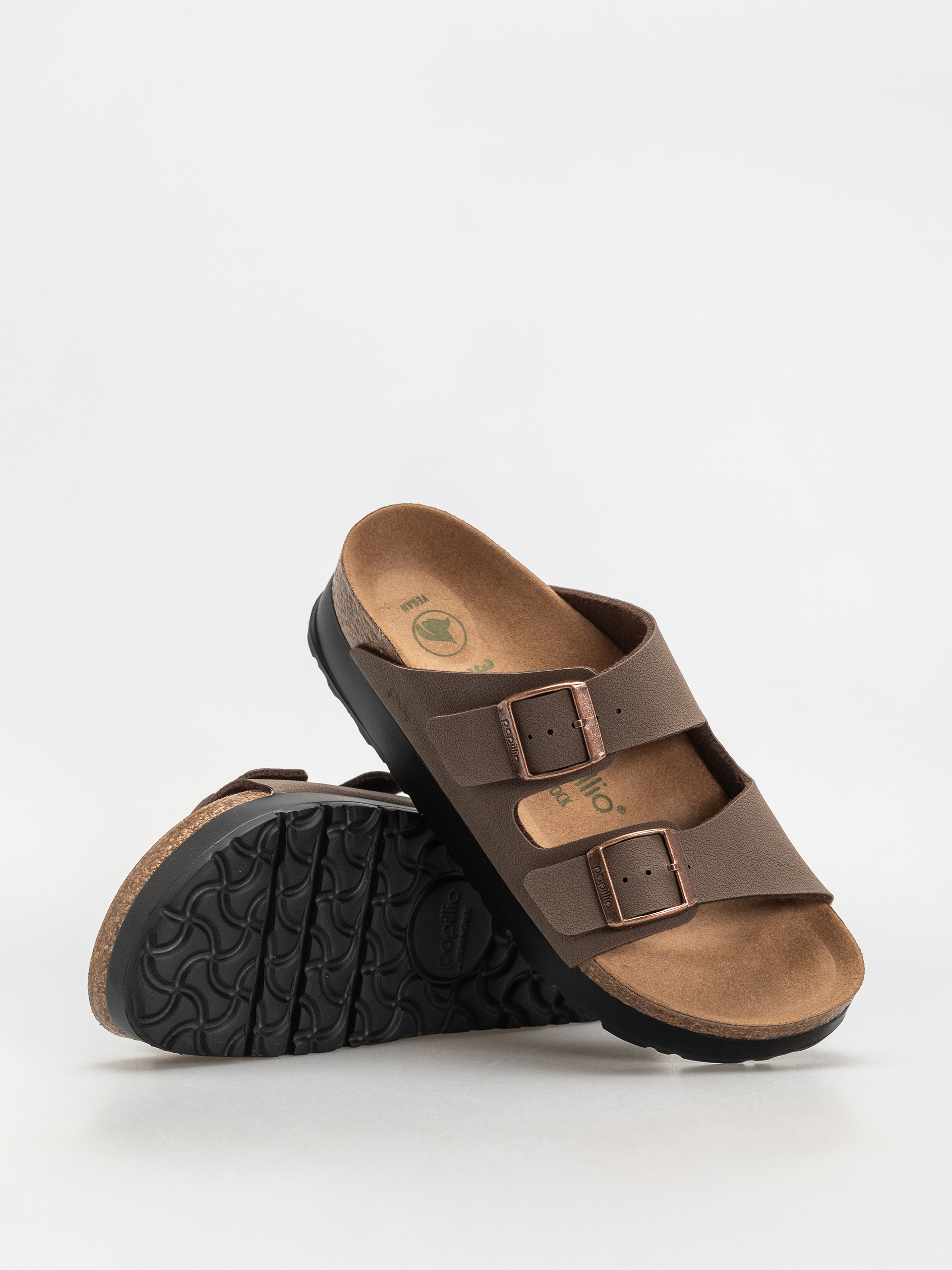 Klapki Birkenstock Arizona Flex Platform Vegan Narrow Wmn (mocca)