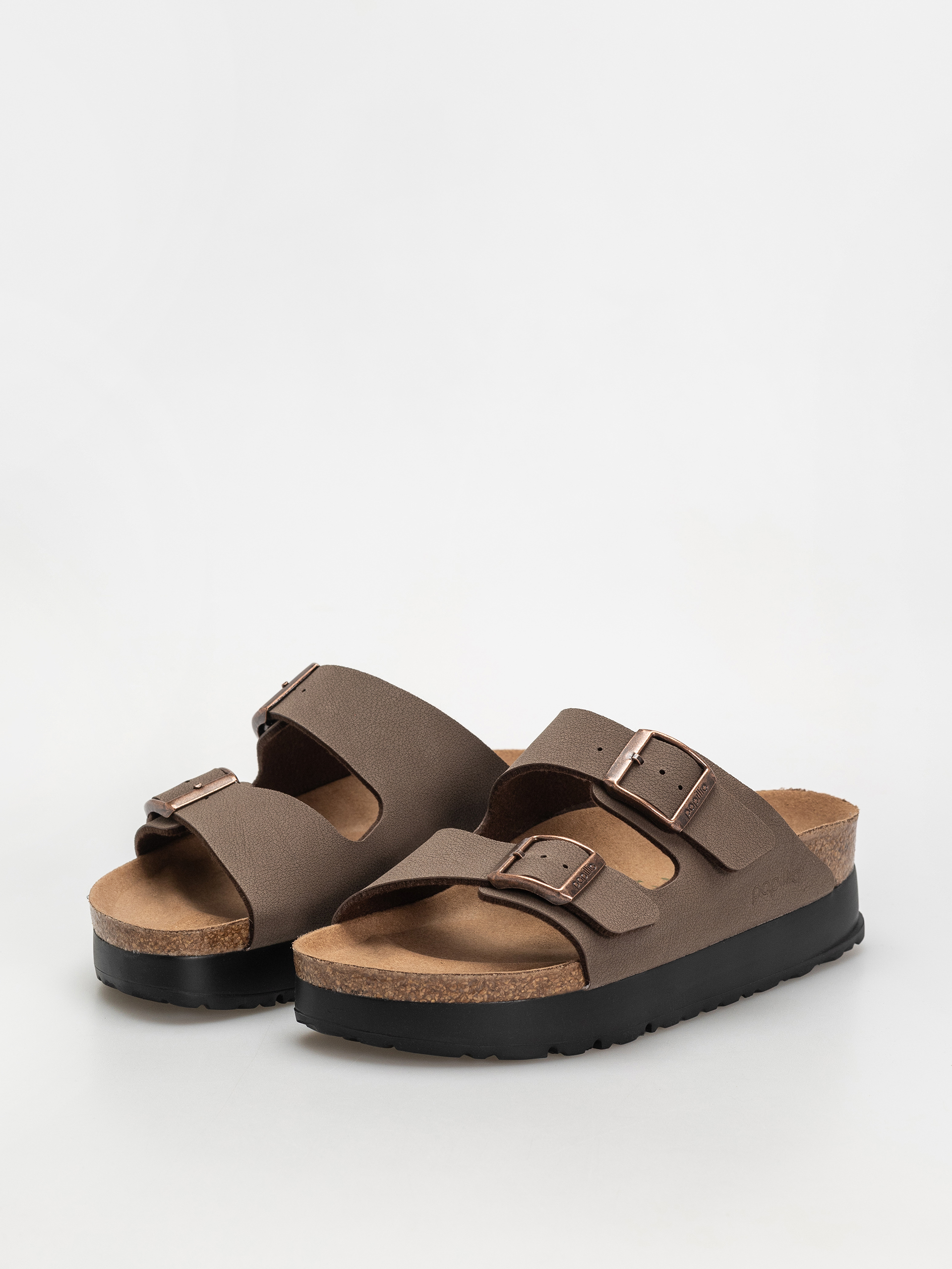 Klapki Birkenstock Arizona Flex Platform Vegan Narrow Wmn (mocca)