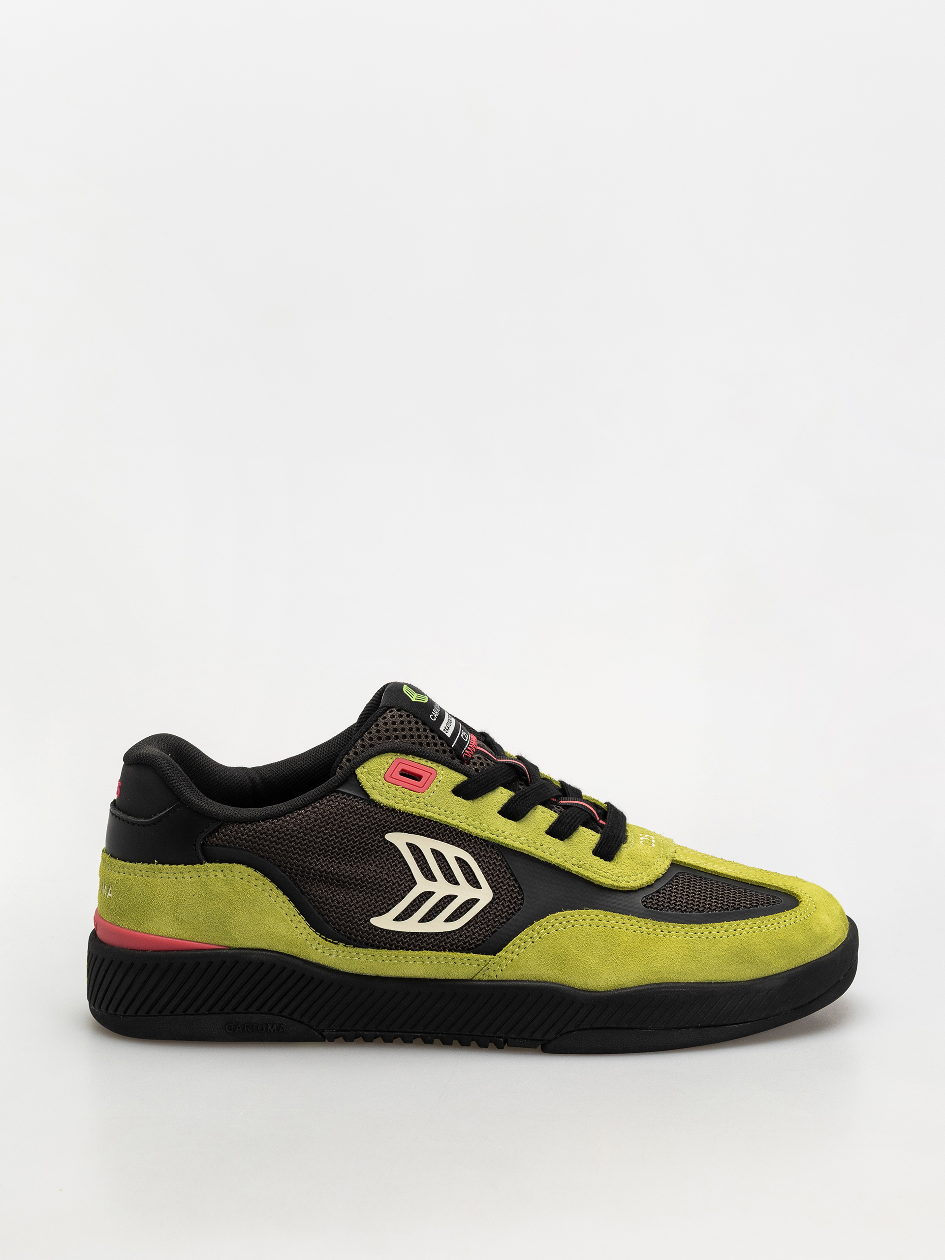 Buty Cariuma Skategoat C25 Pro (lime green suede black mesh ivory logo pink)