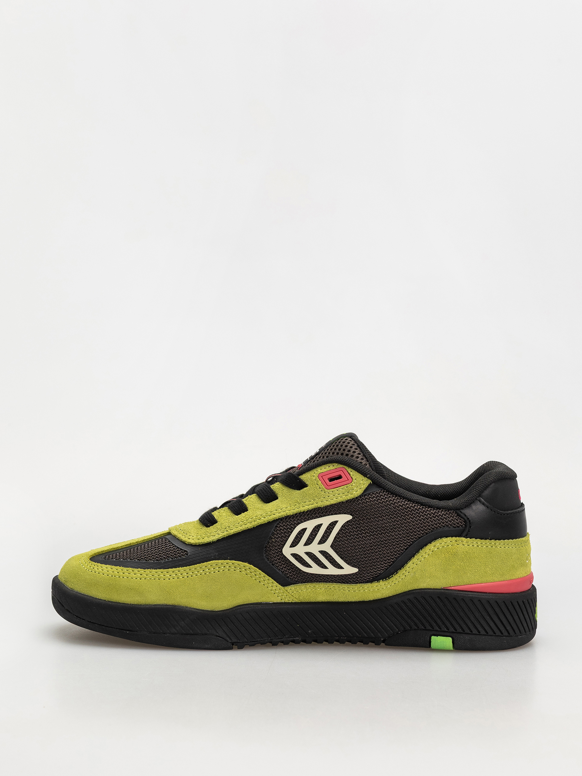 Buty Cariuma Skategoat C25 Pro (lime green suede black mesh ivory logo pink)