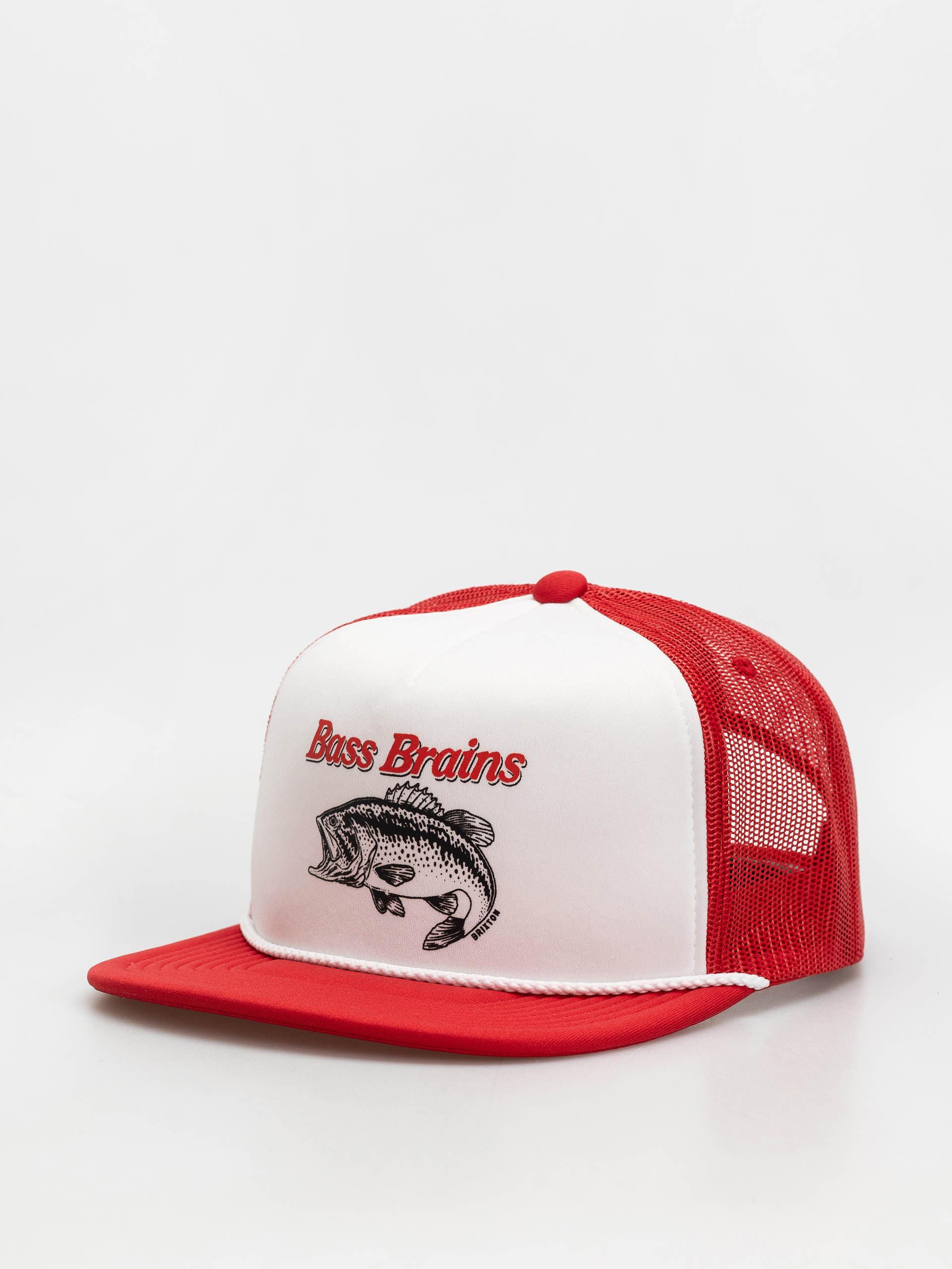 Czapka z daszkiem Brixton Bass Brains Ft Mp Trucker (crimson/white/crimson)