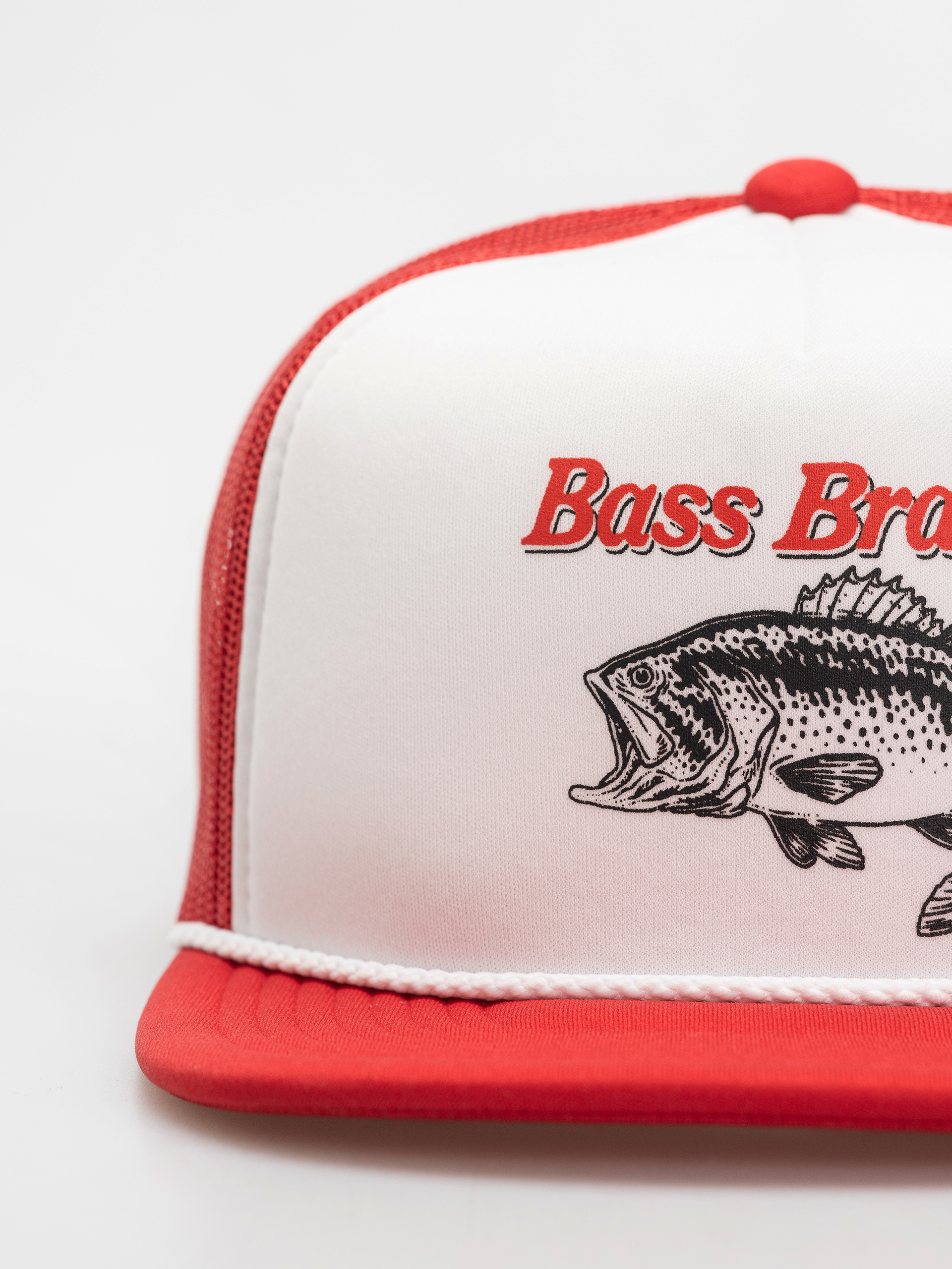 Czapka z daszkiem Brixton Bass Brains Ft Mp Trucker (crimson/white/crimson)