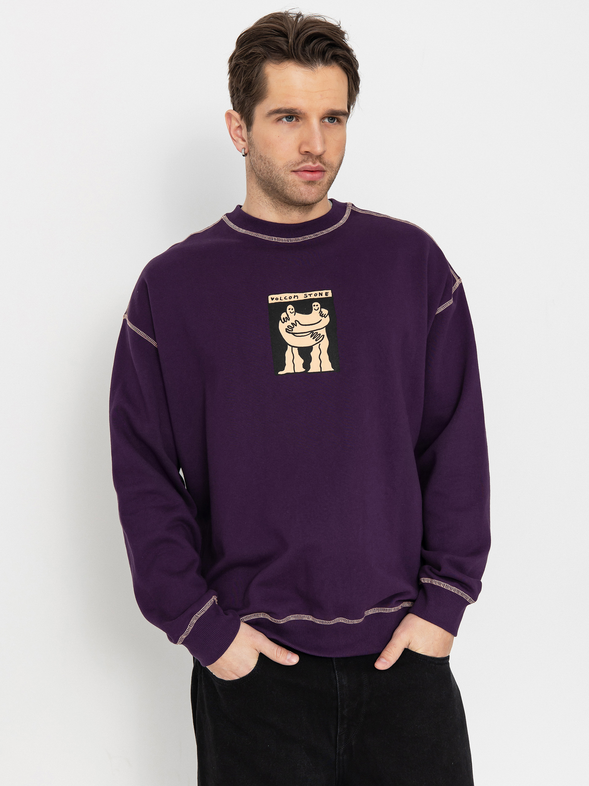 Bluza Volcom Podcol Crew (grape royale)