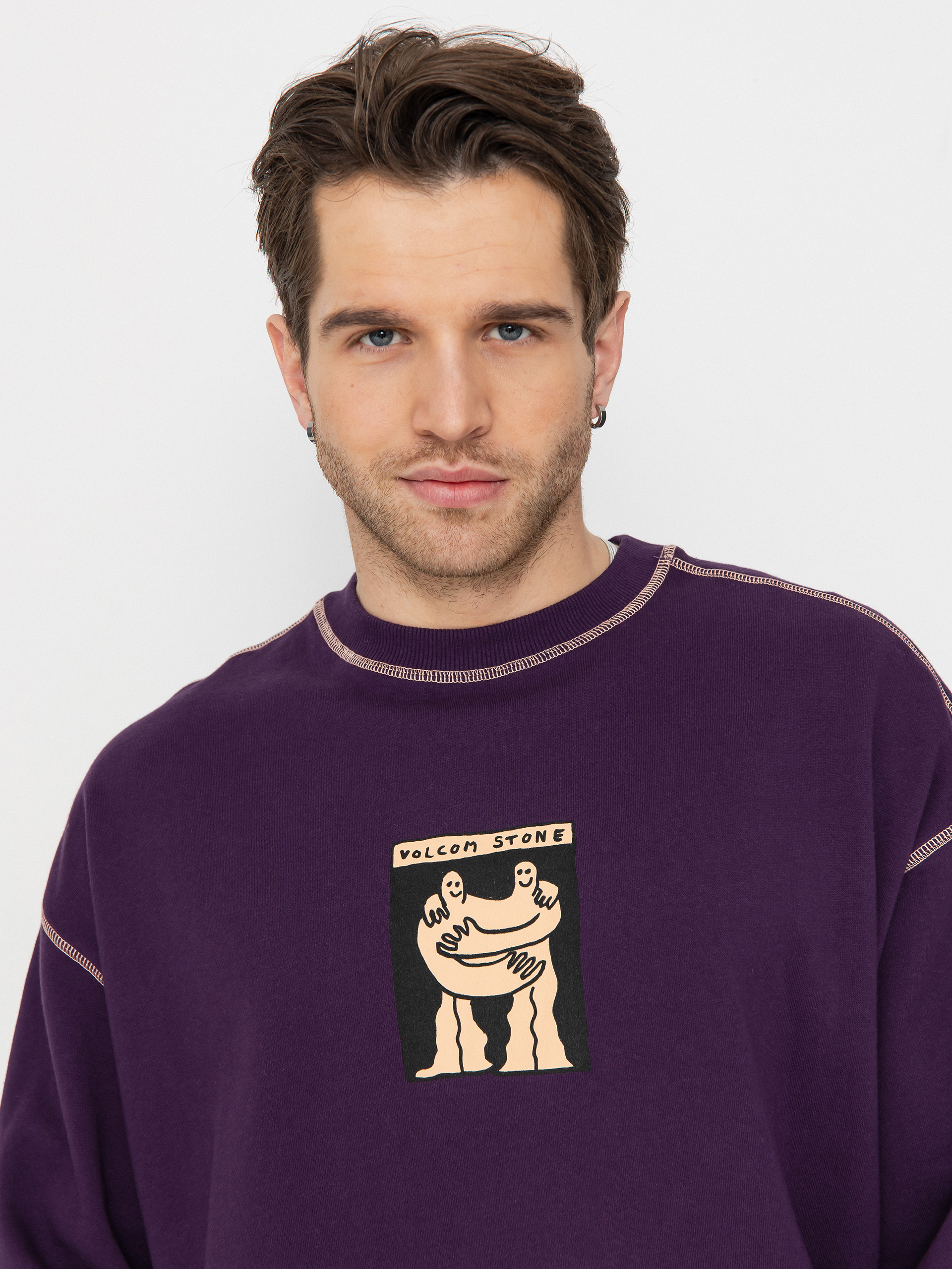 Bluza Volcom Podcol Crew (grape royale)