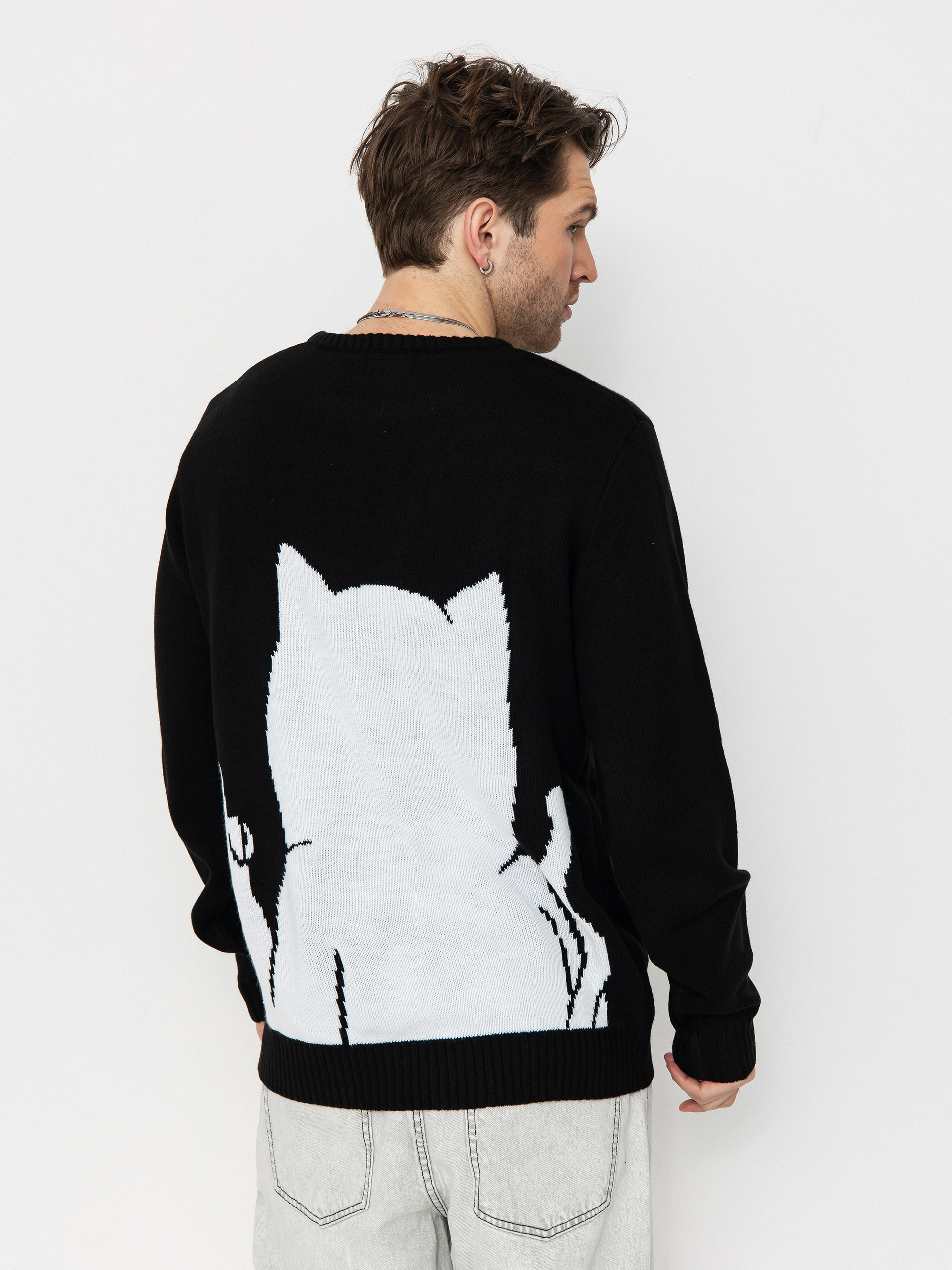 Sweter RipNDip Lord Nermal Flippy Knitty (black)