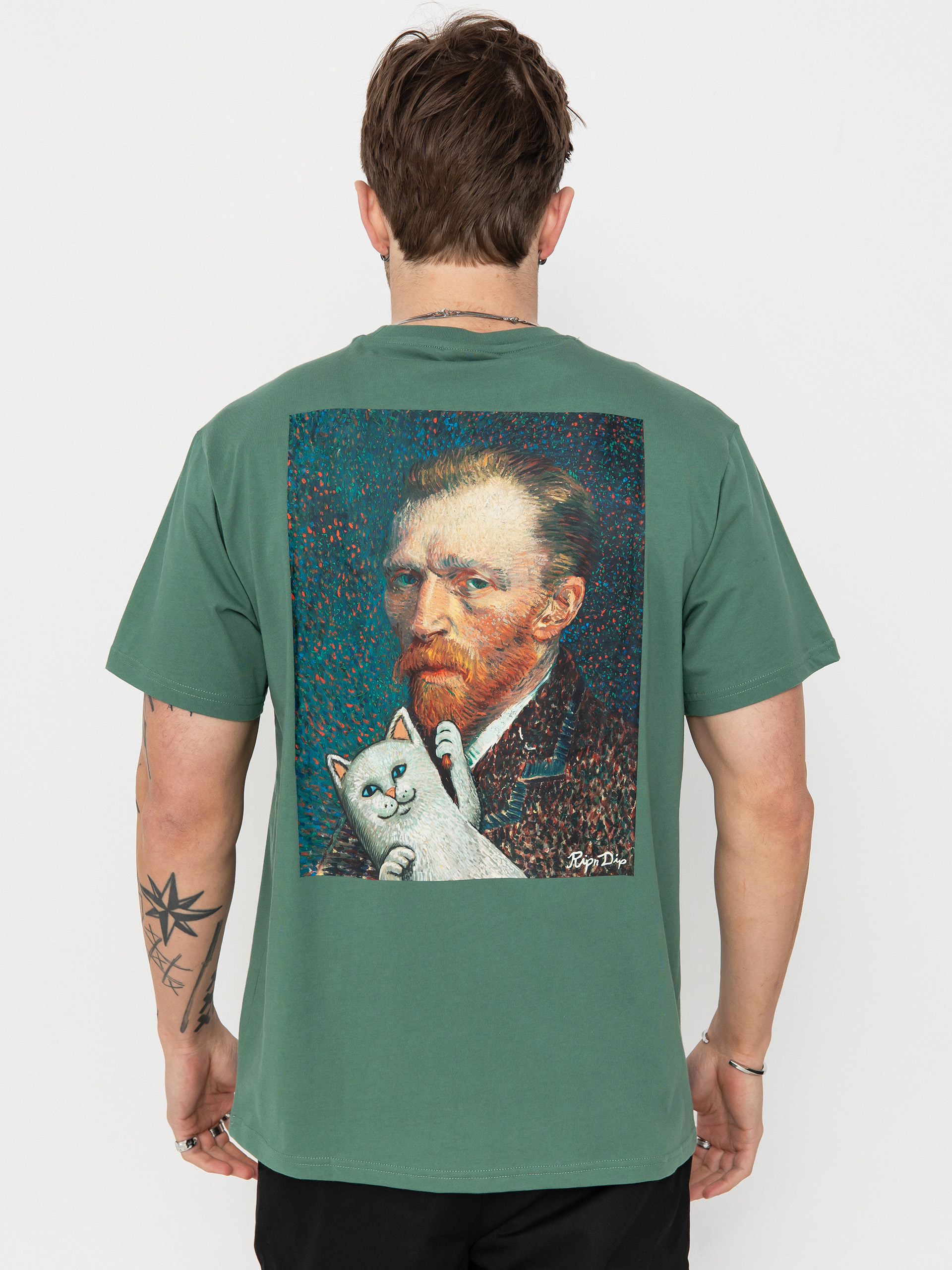 T-shirt RipNDip Van Nermal (olive)