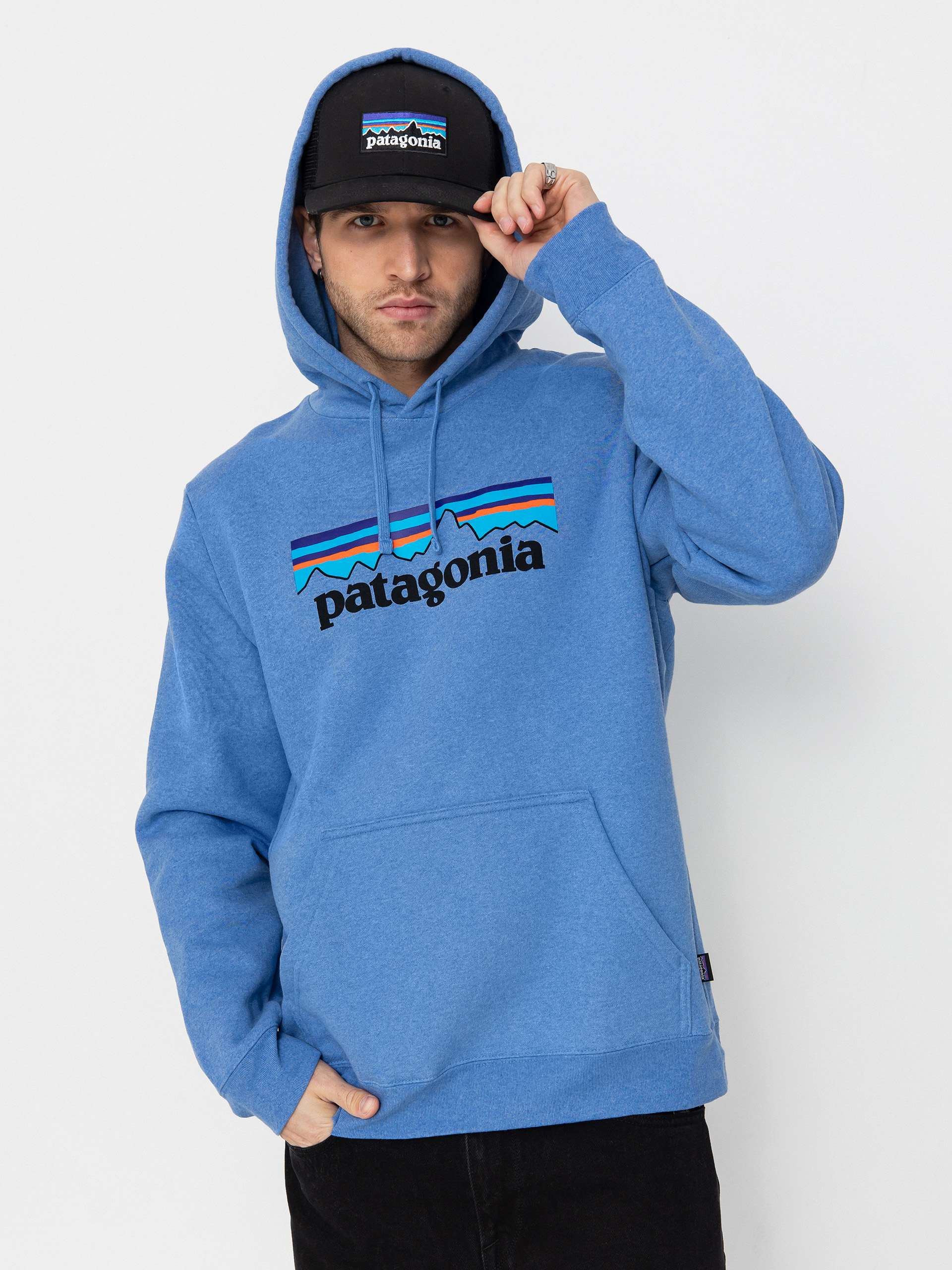 Bluza z kapturem Patagonia P 6 Logo Uprisal HD (abundant blue)