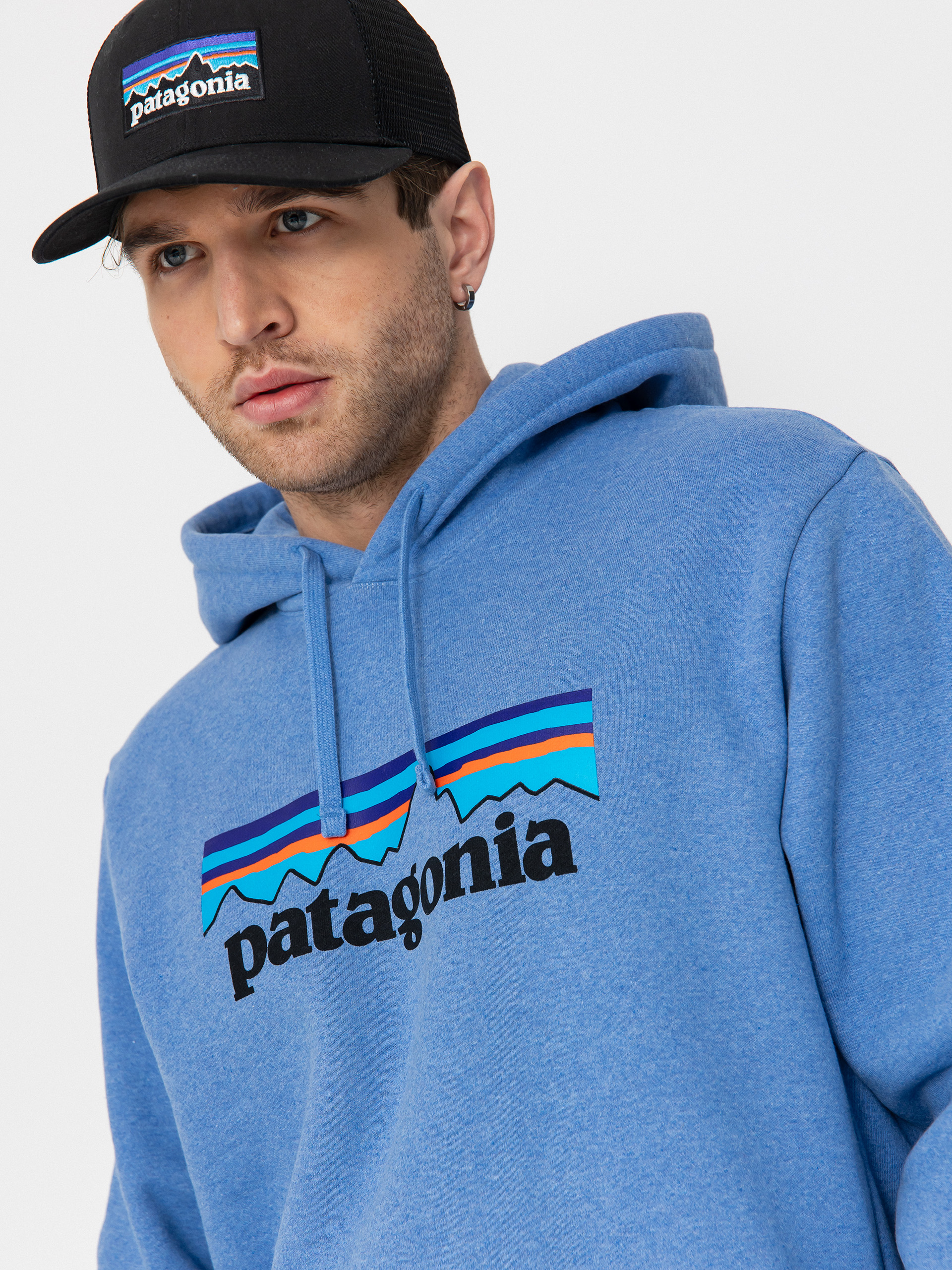 Bluza z kapturem Patagonia P 6 Logo Uprisal HD (abundant blue)