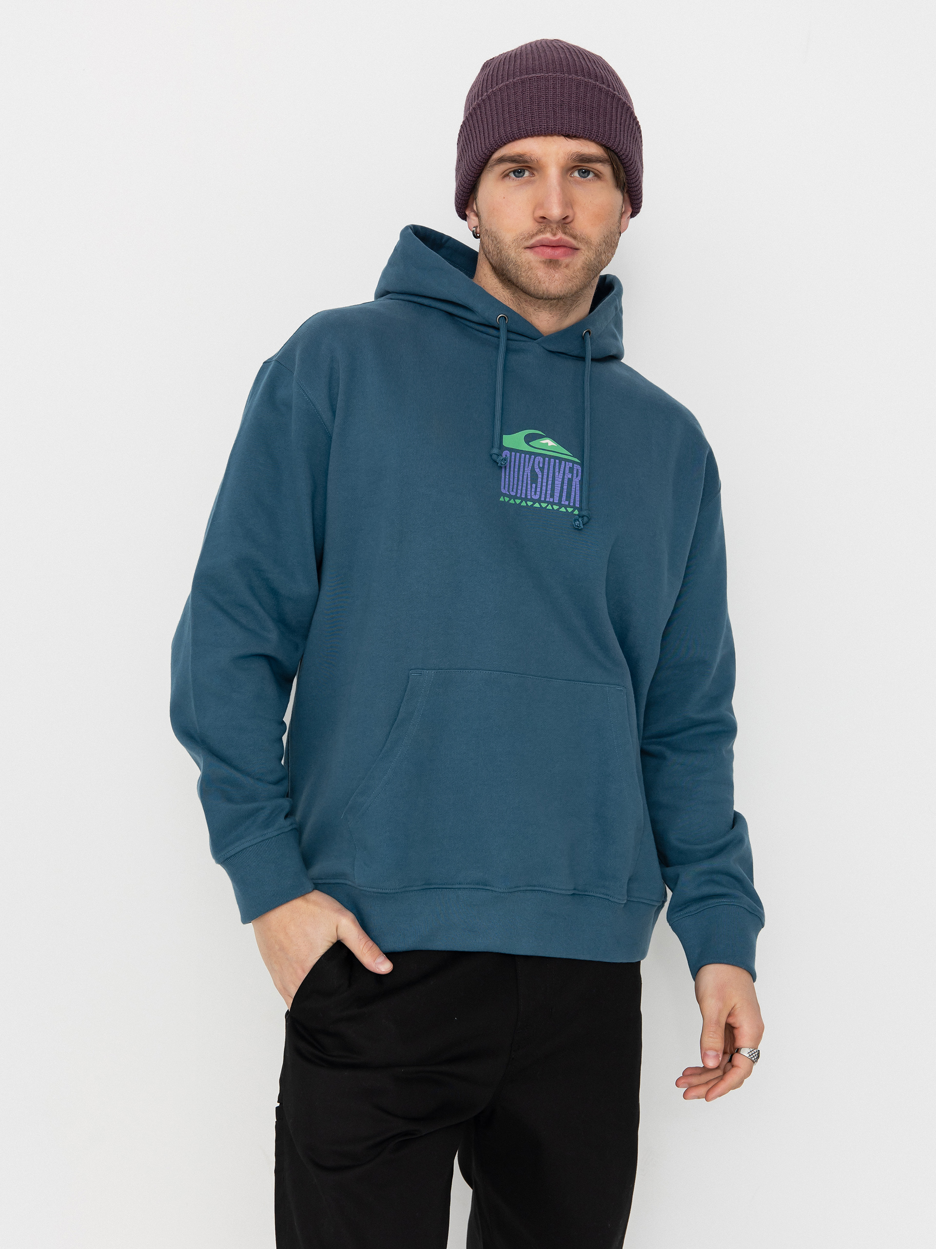 Bluza z kapturem Quiksilver Apog Heritage HD (real teal)