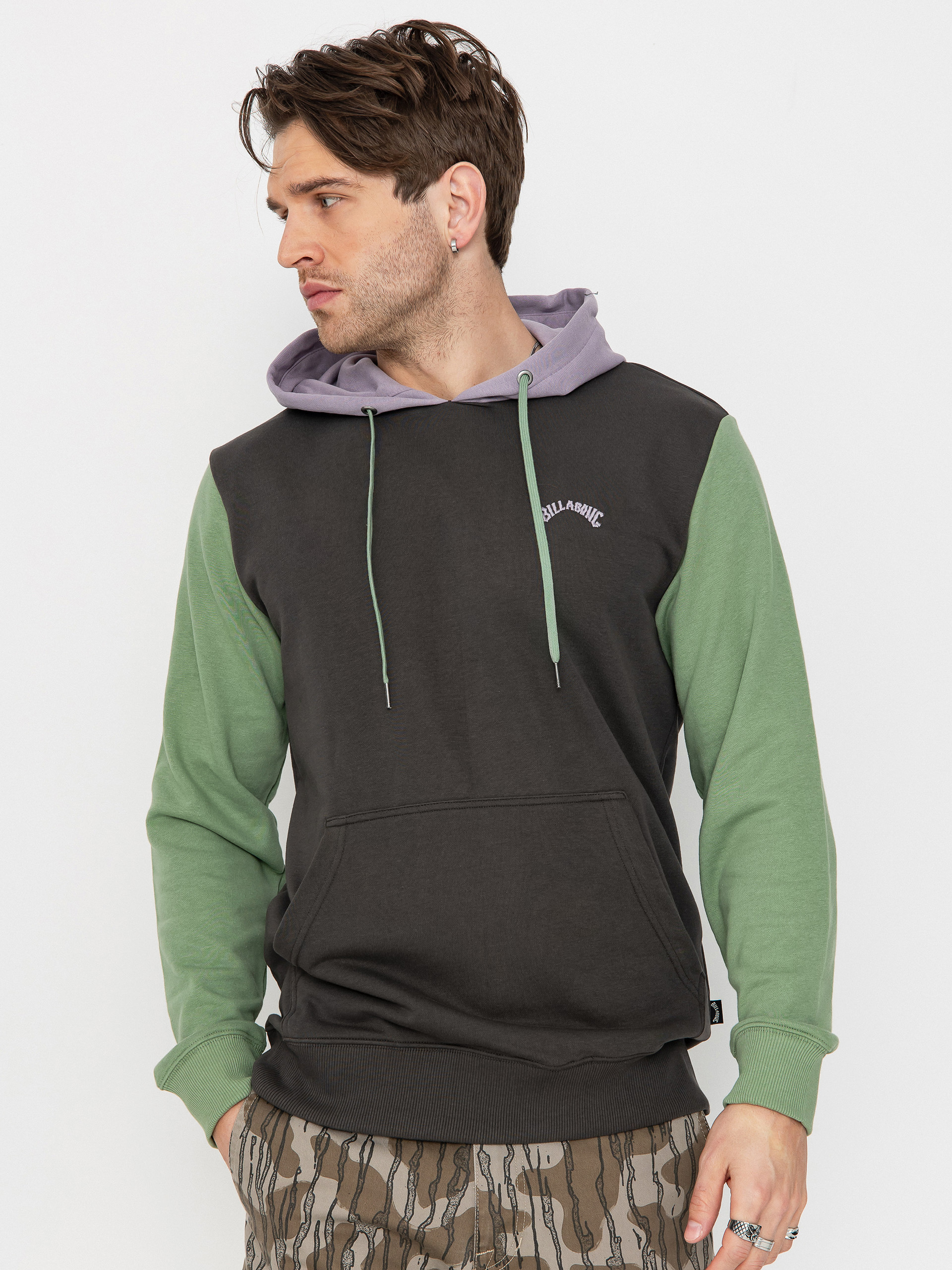 Bluza z kapturem Billabong Arch Block HD (raven)