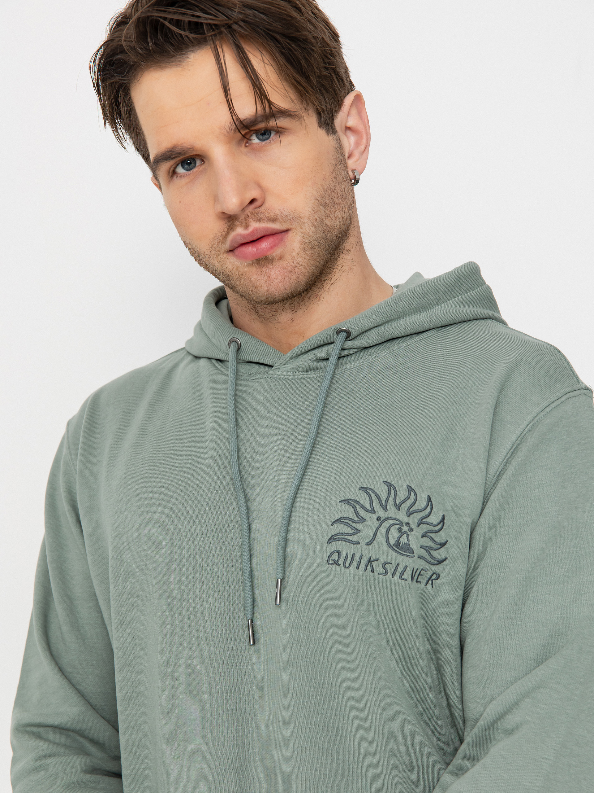 Bluza z kapturem Quiksilver Graphic Mix HD (chinois green)