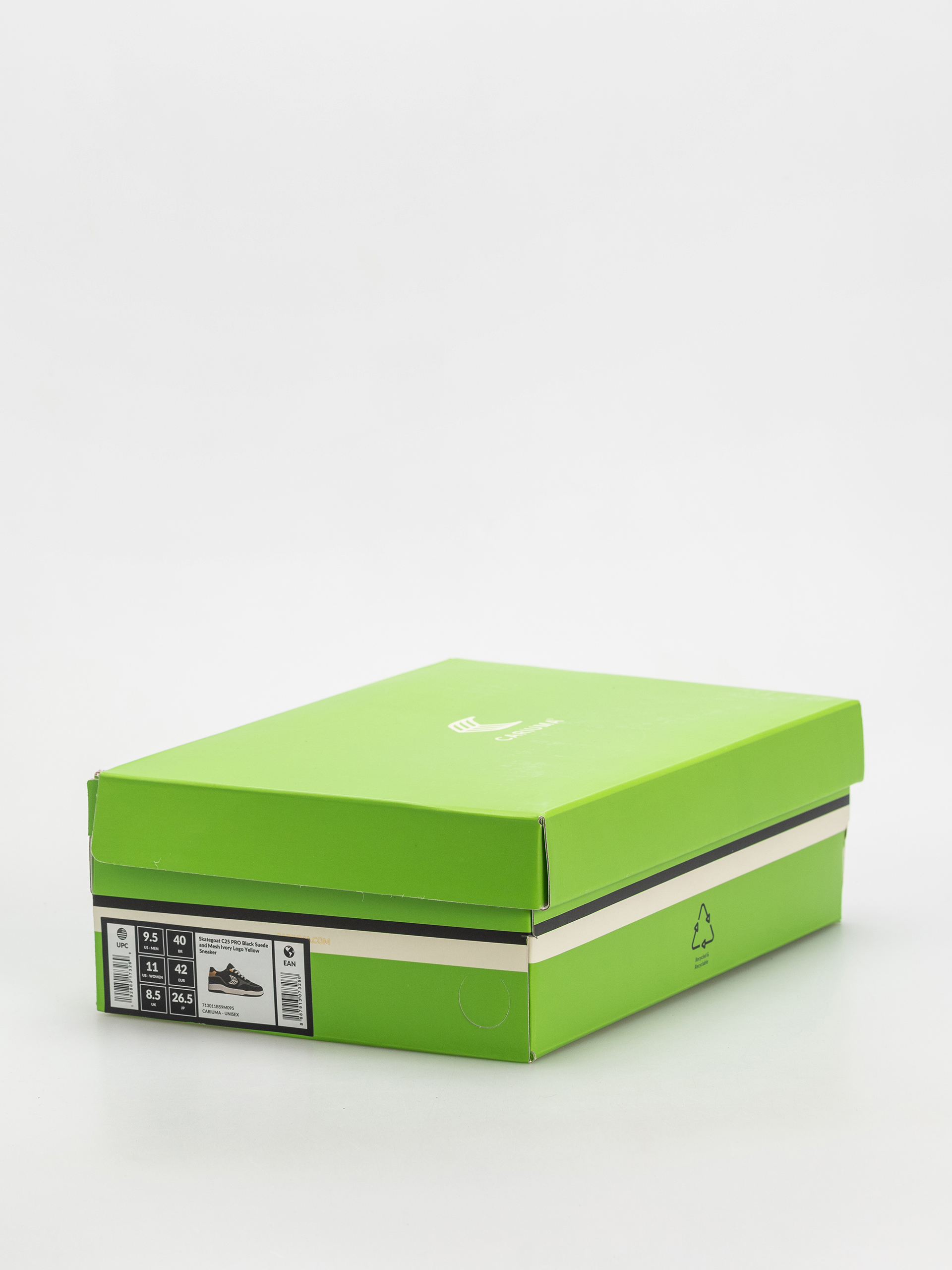 Buty Cariuma Skategoat C25 Pro (black suede and mesh ivory logo yellow)