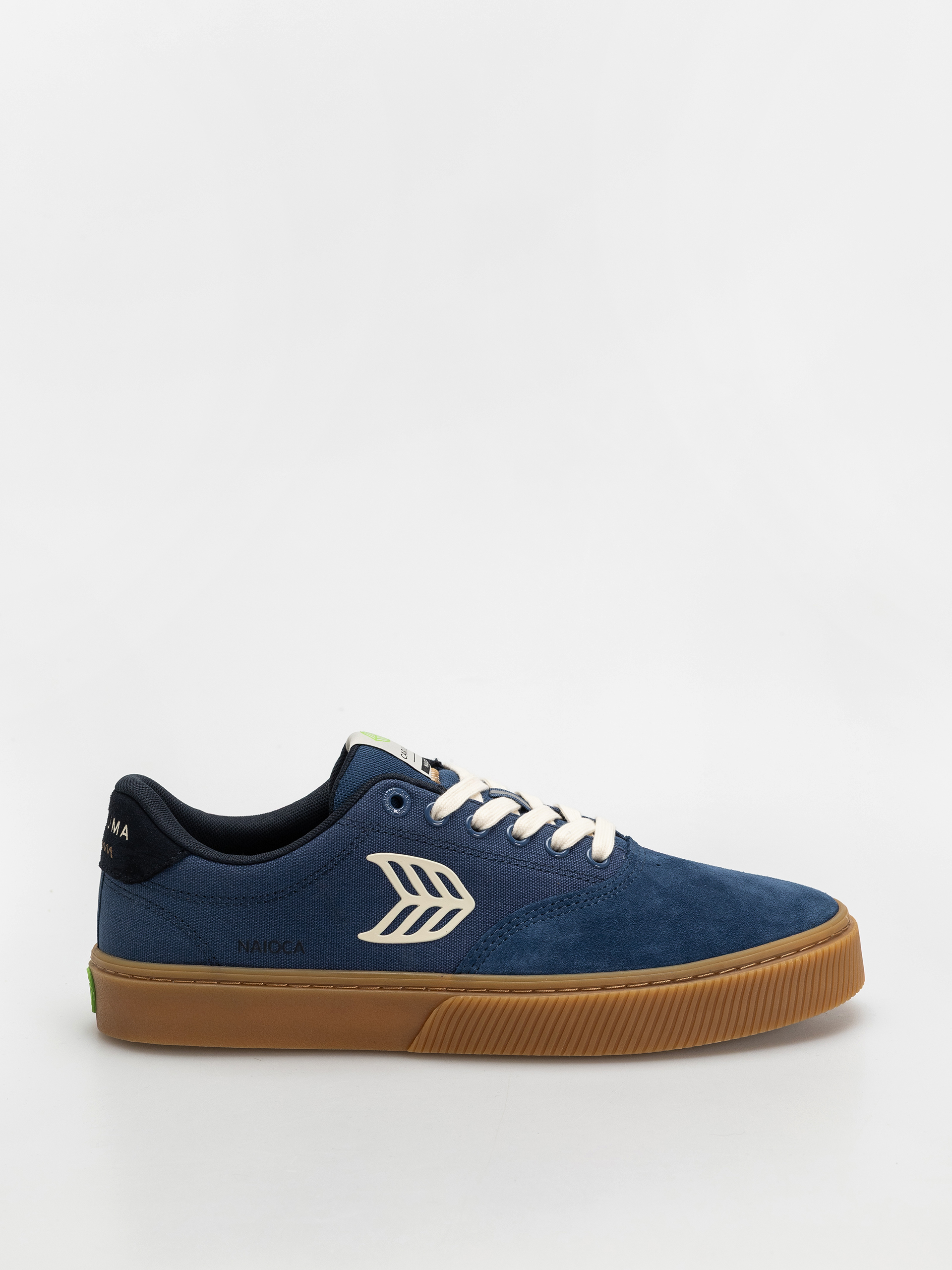 Buty Cariuma Naioca Pro (gum shadow blue suede and canvas ivory logo navy)