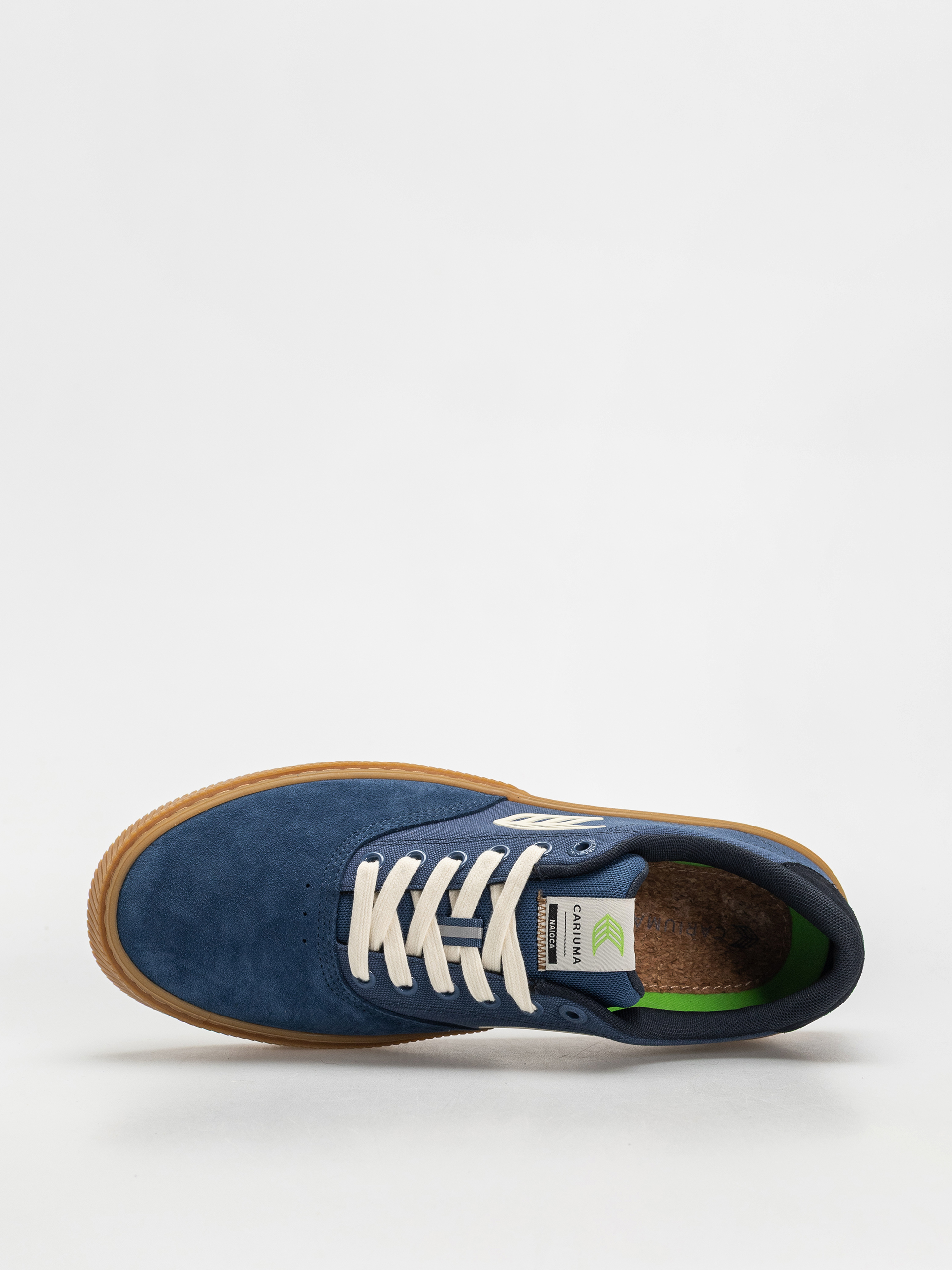 Buty Cariuma Naioca Pro (gum shadow blue suede and canvas ivory logo navy)