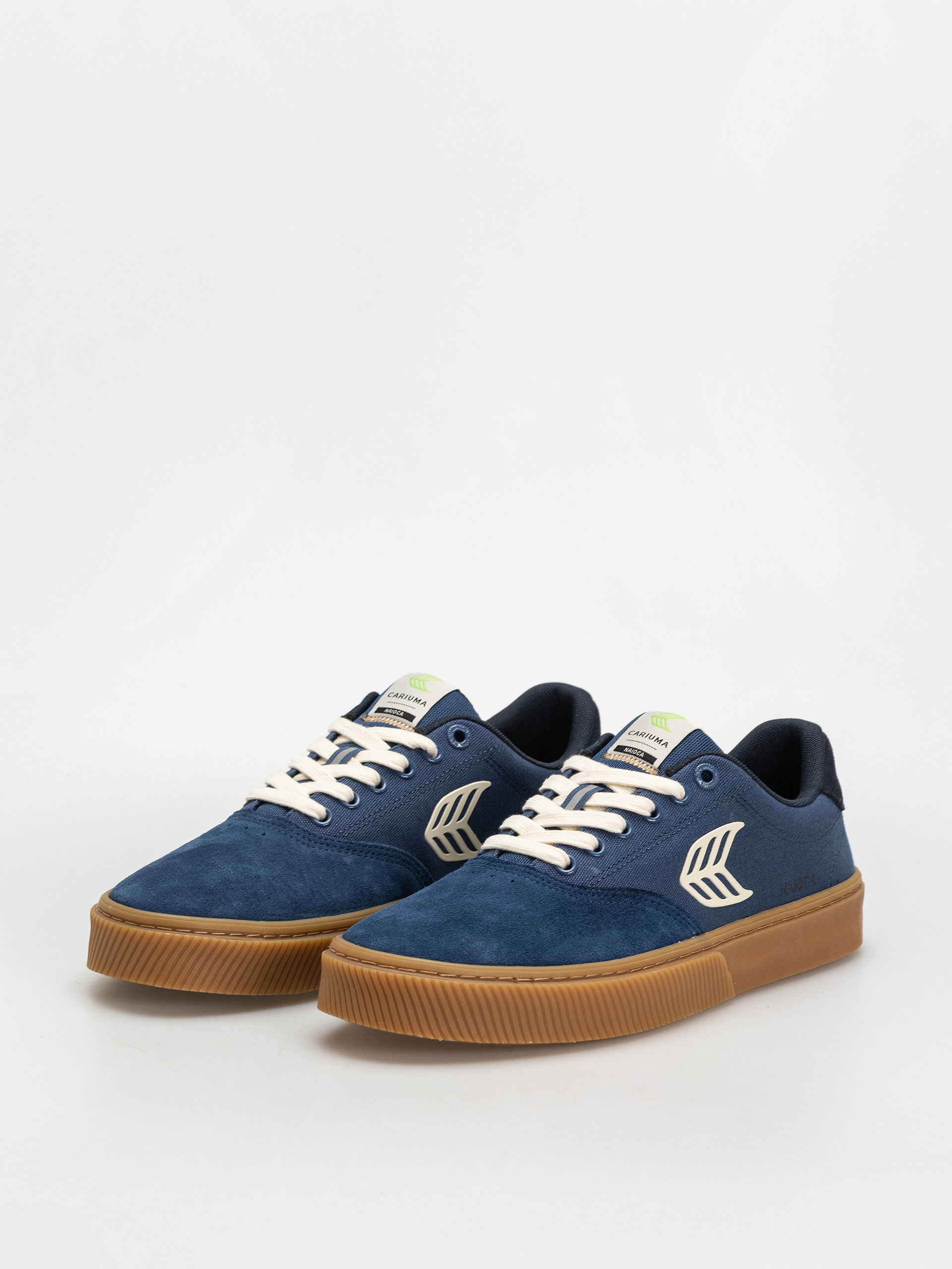 Buty Cariuma Naioca Pro (gum shadow blue suede and canvas ivory logo navy)