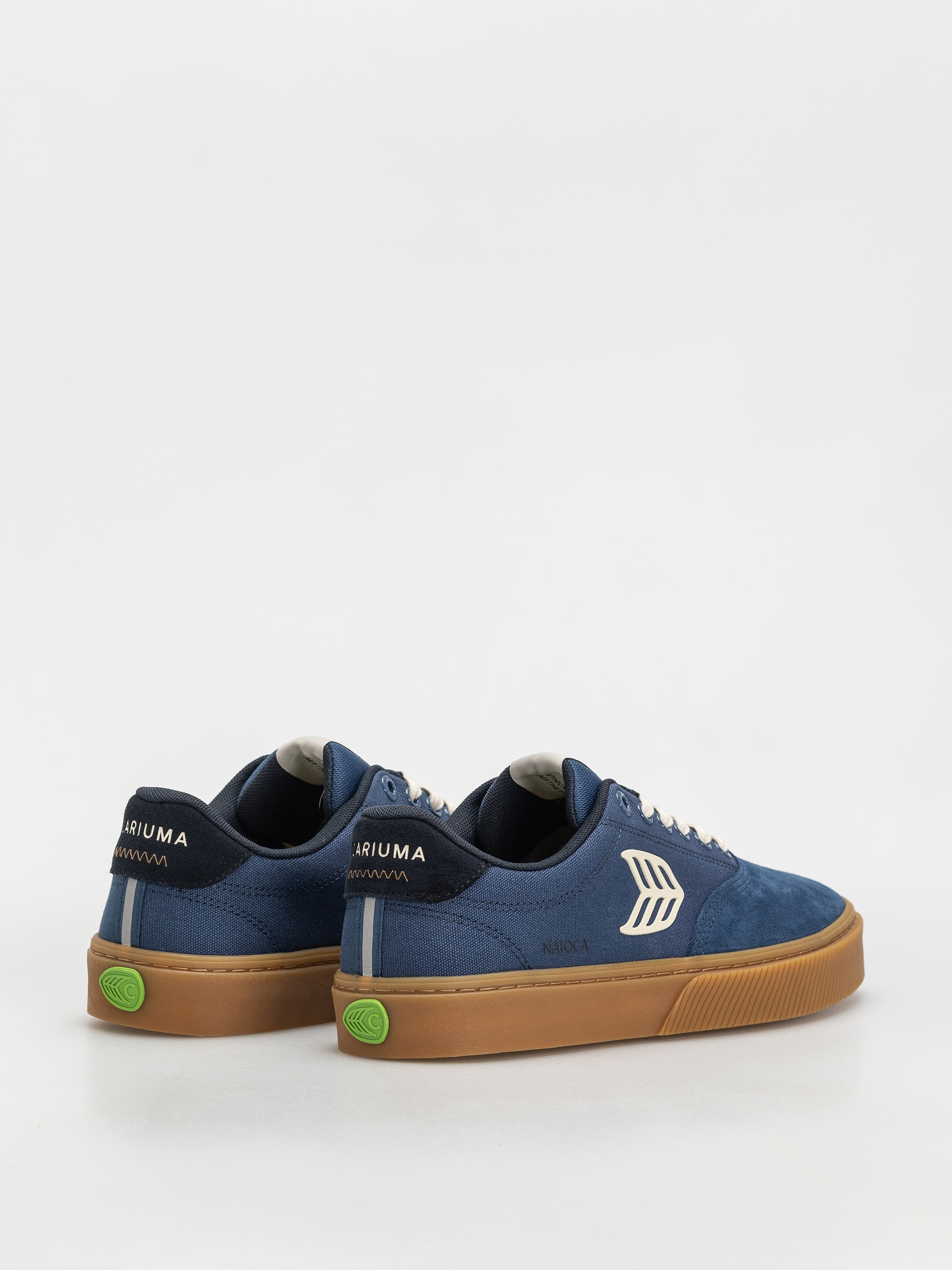 Buty Cariuma Naioca Pro (gum shadow blue suede and canvas ivory logo navy)