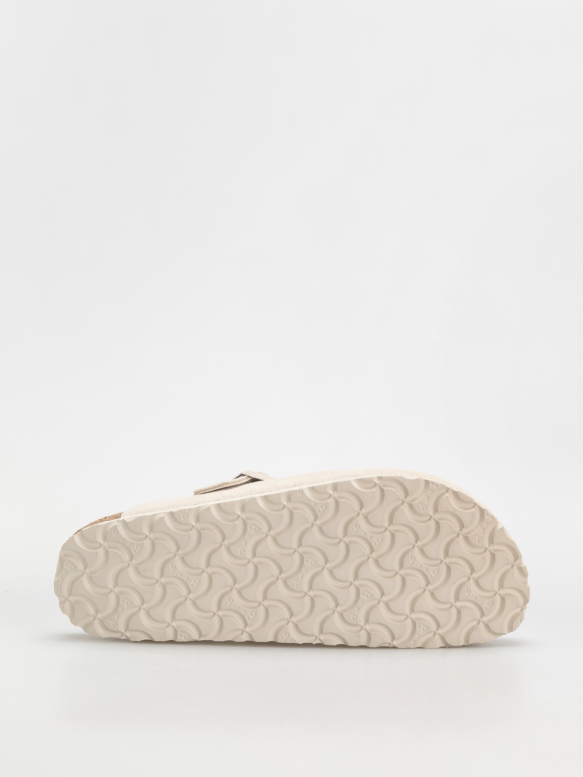 Klapki Birkenstock Boston Suede Leather Narrow Wmn (antique white)