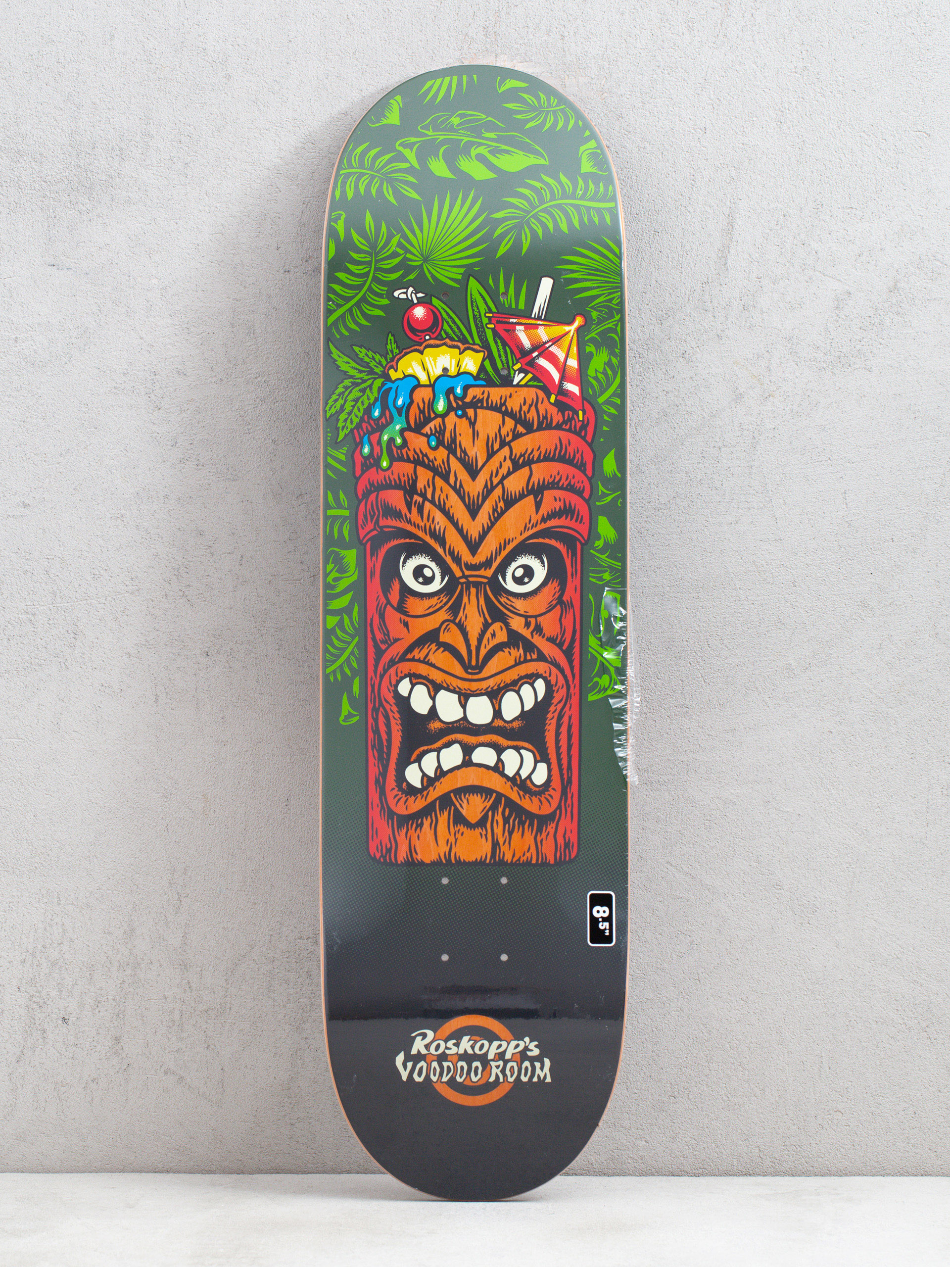 Deck Santa Cruz Roskopp Tiki Mug Pro (green/red)