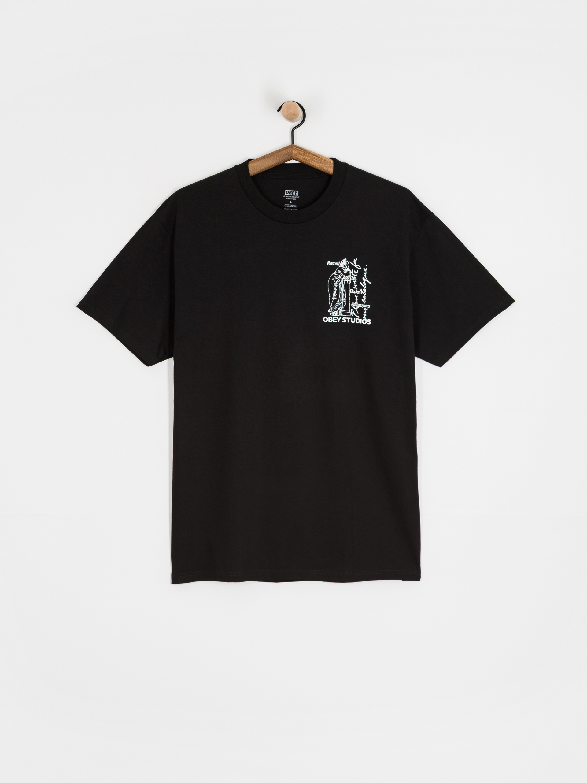 T-shirt OBEY Studios Catalogue (black)