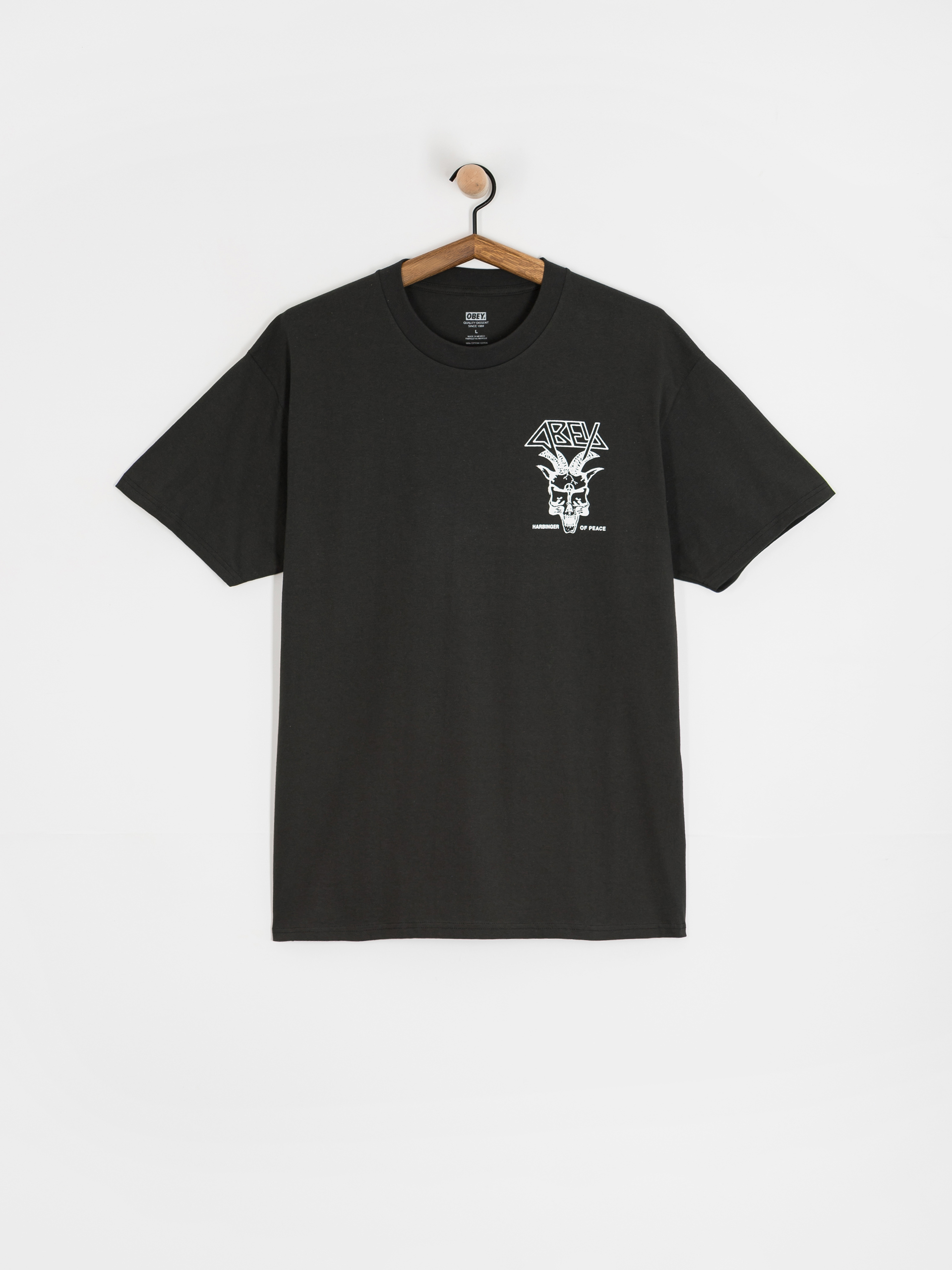 T-shirt OBEY Harbinger Of Peace - czarny (vintage black)