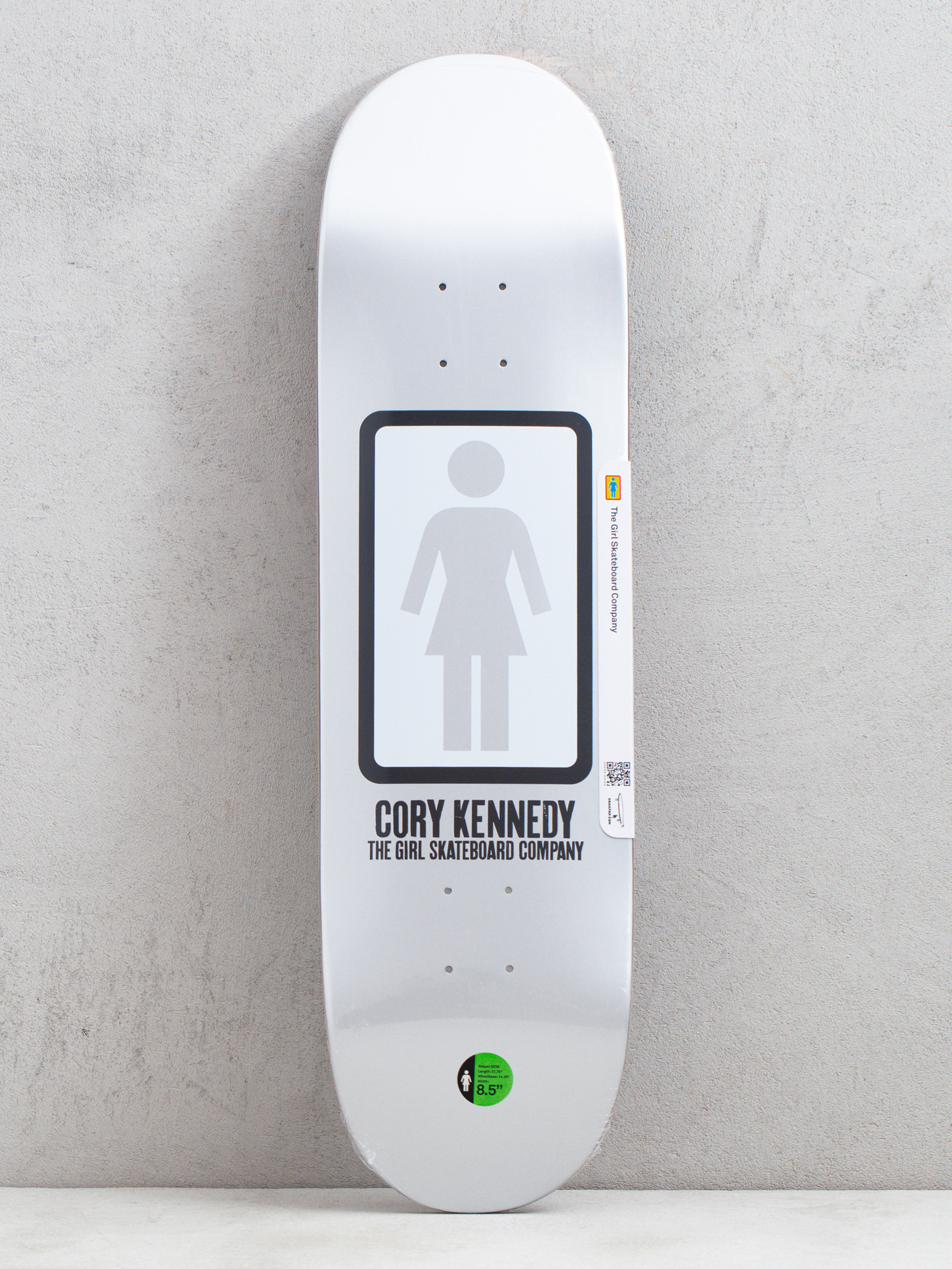 Deck Girl Skateboard Kennedy Og Black White (silver)