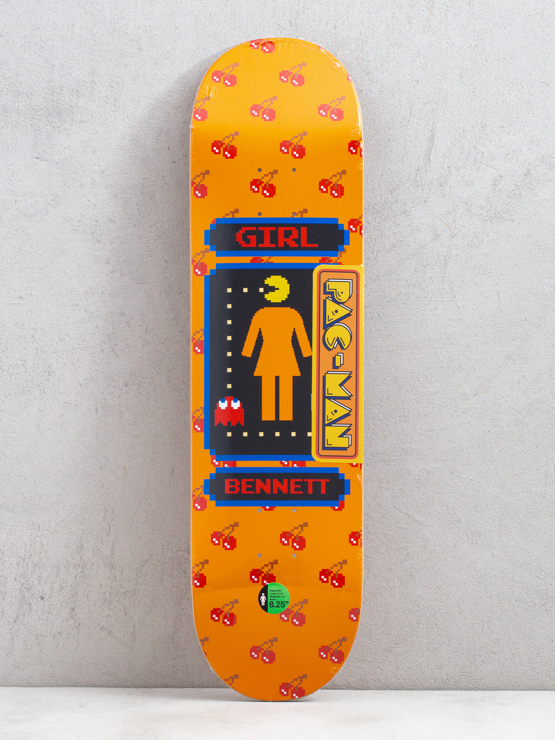 Deck Girl Skateboard Bennett Pac Man (orange)