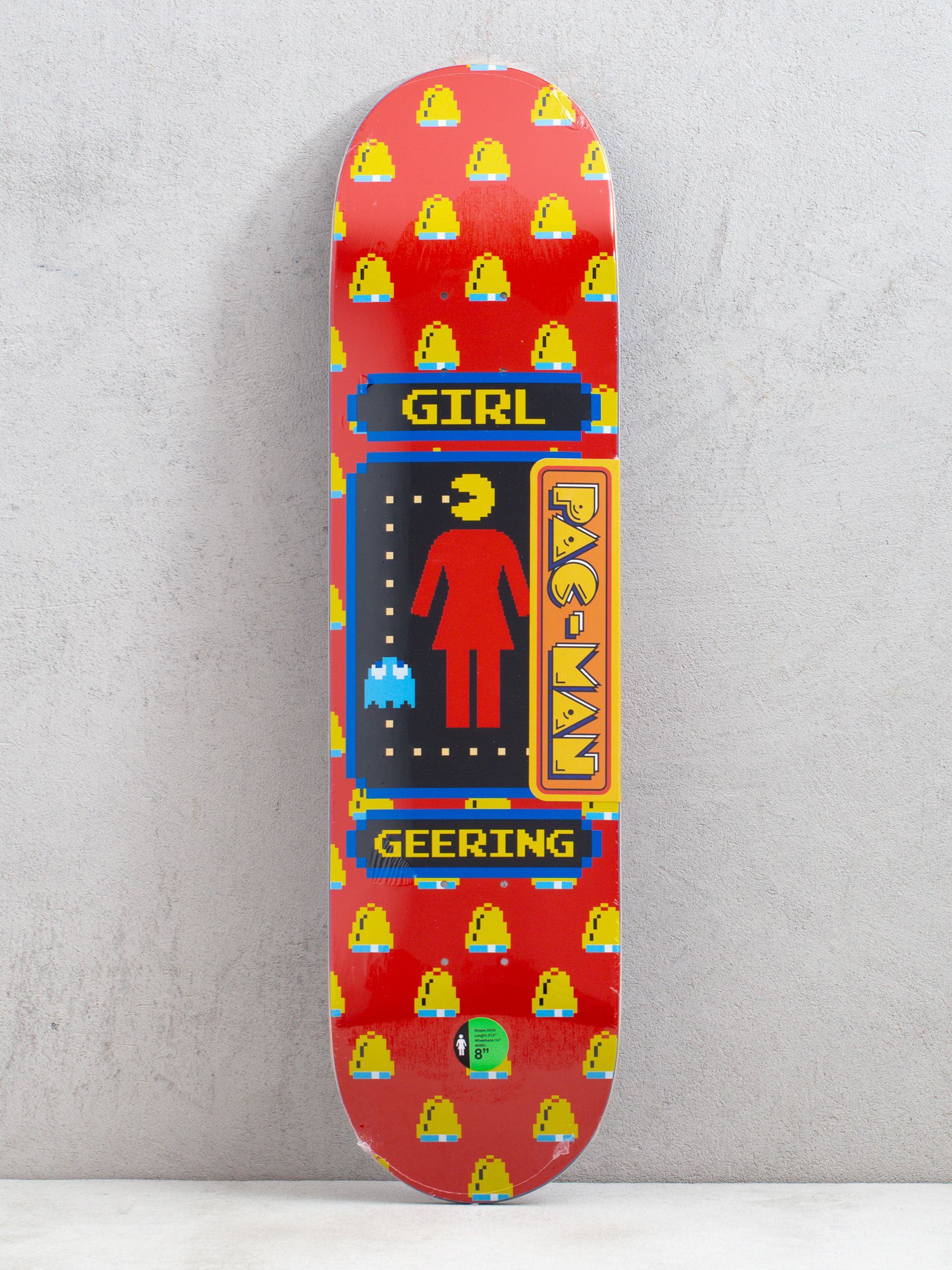 Deck Girl Skateboard Geering Pac Man (red)