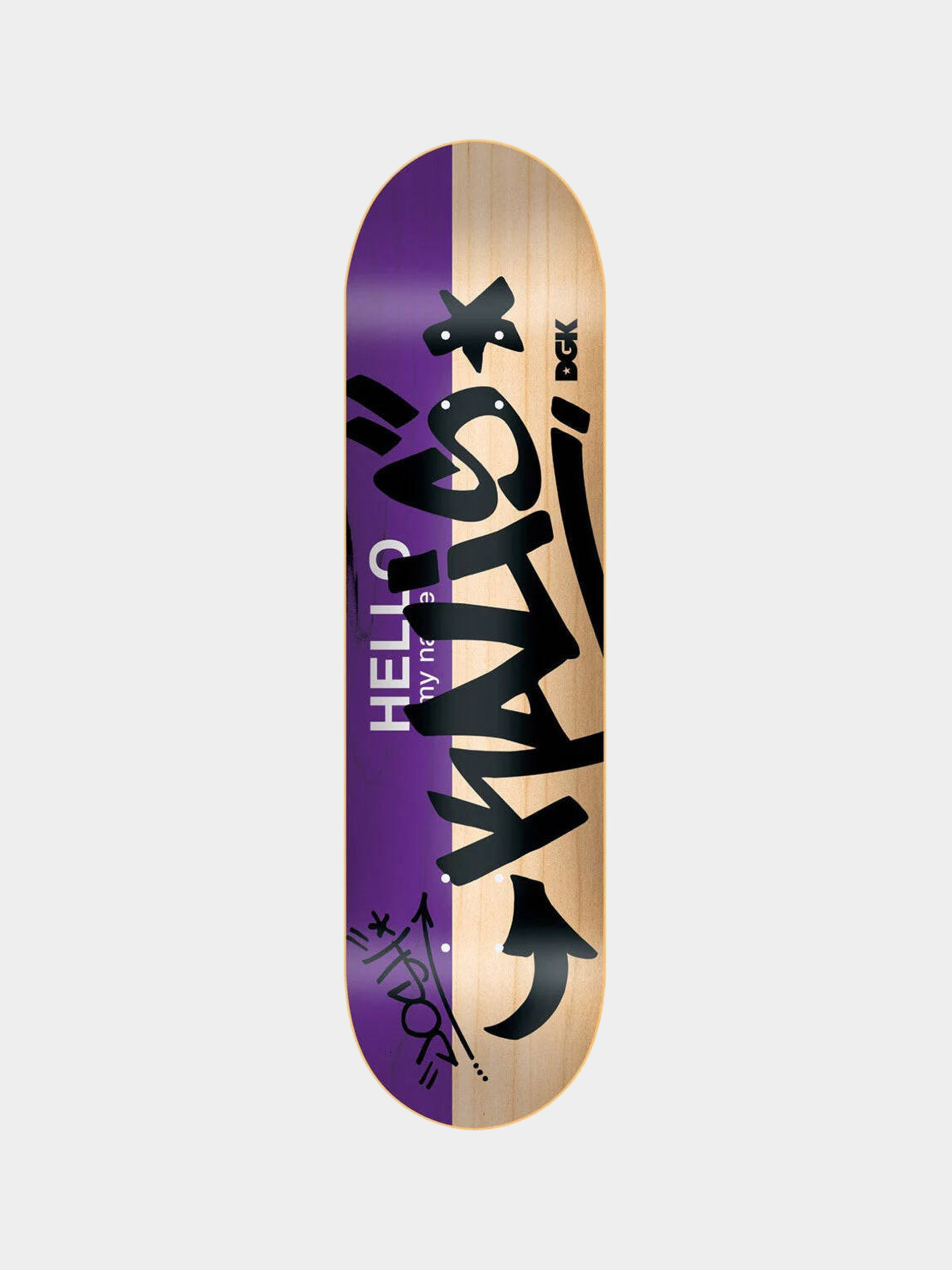 Deck DGK Hello My Name Is Josh Kalis (purple/natural)