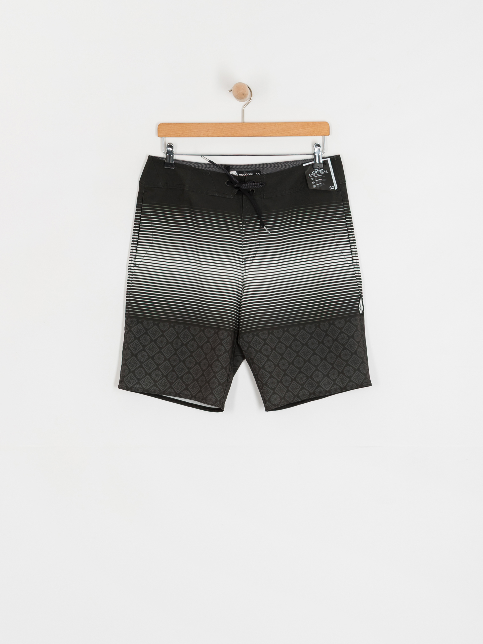 Boardshorty Volcom Lido Stripe Mod 20 (black)