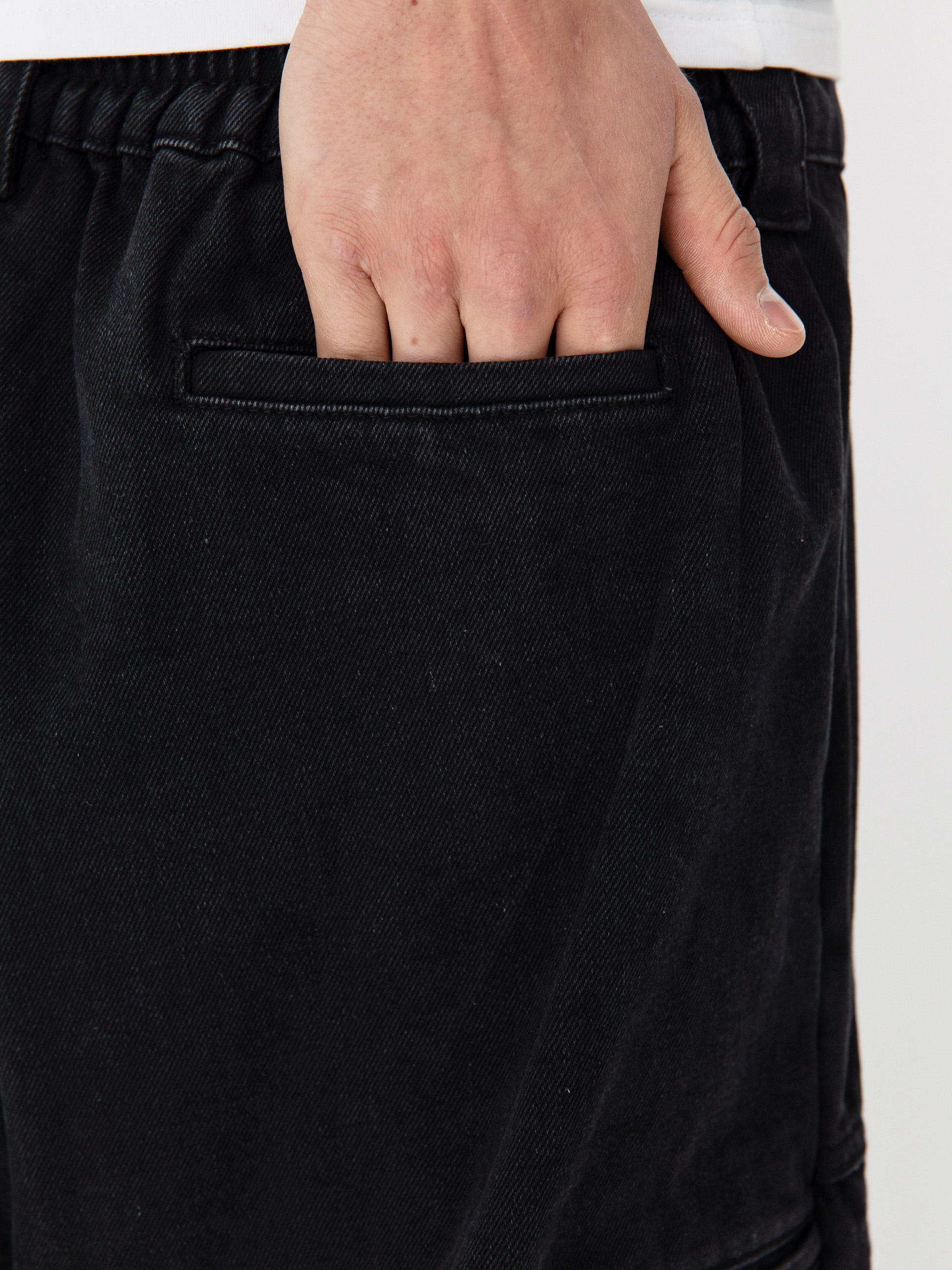 Szorty Poetic Collective Painter (black denim)