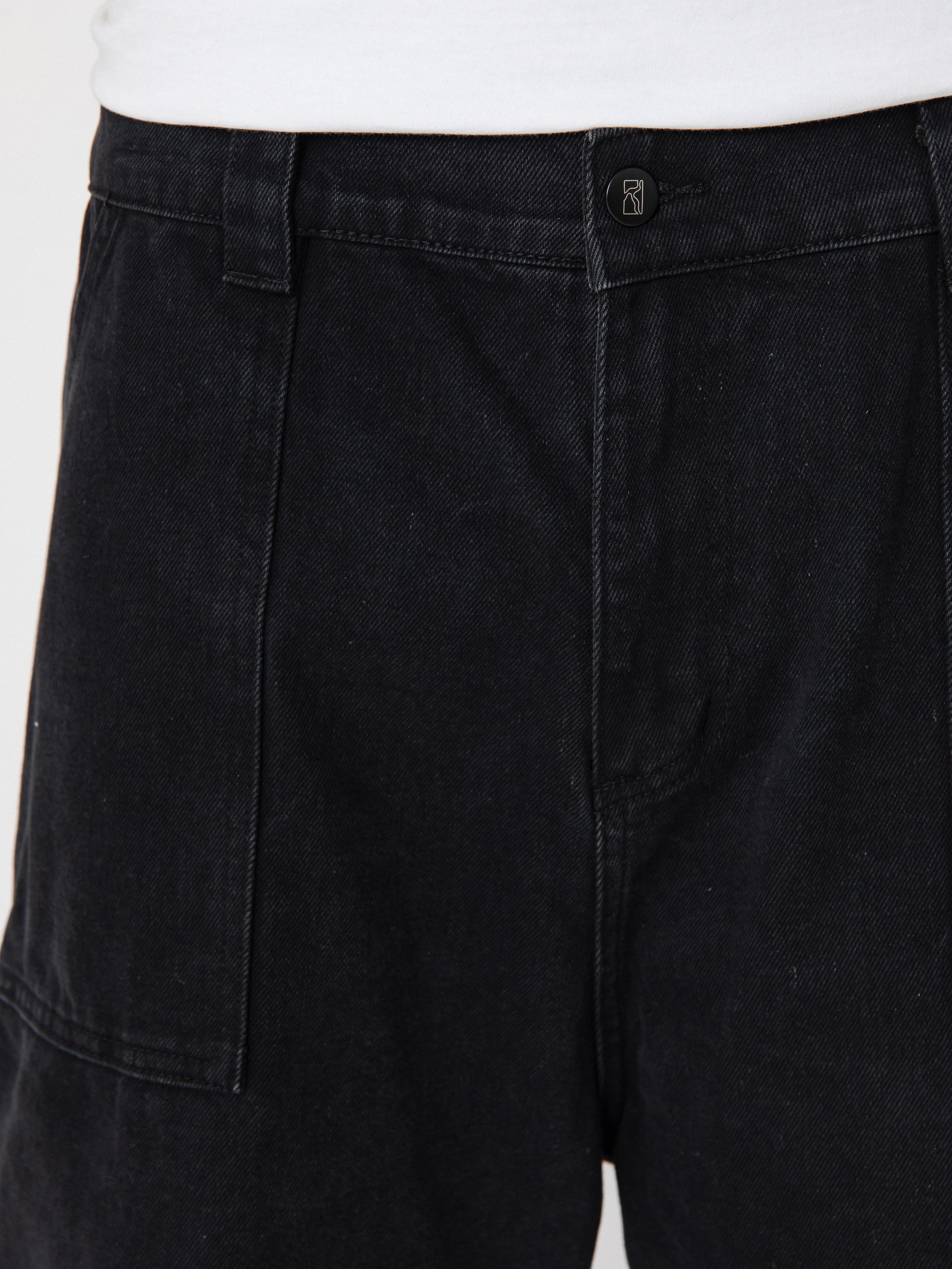 Szorty Poetic Collective Painter (black denim)