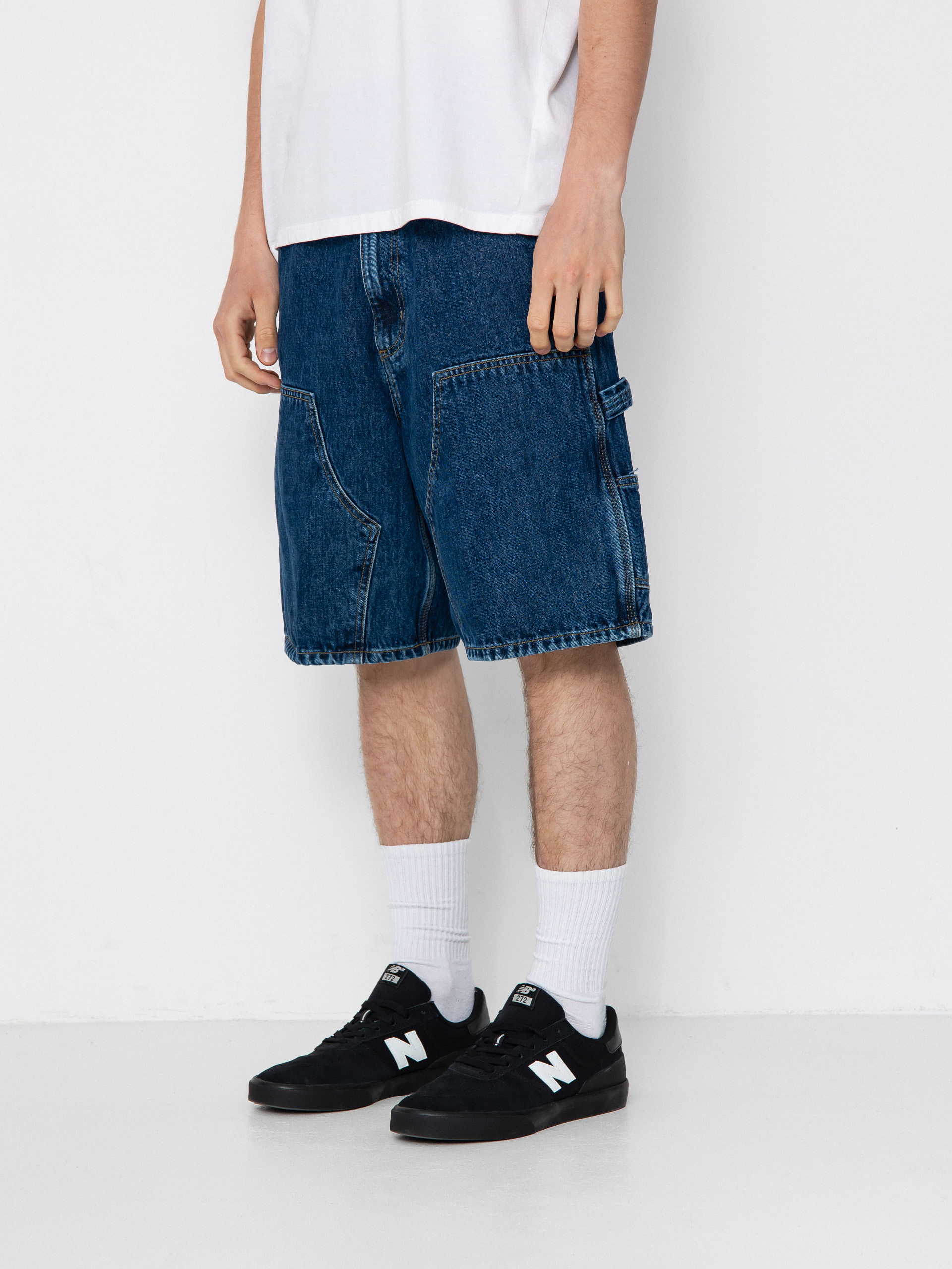 Szorty Carhartt WIP Double Knee (blue)