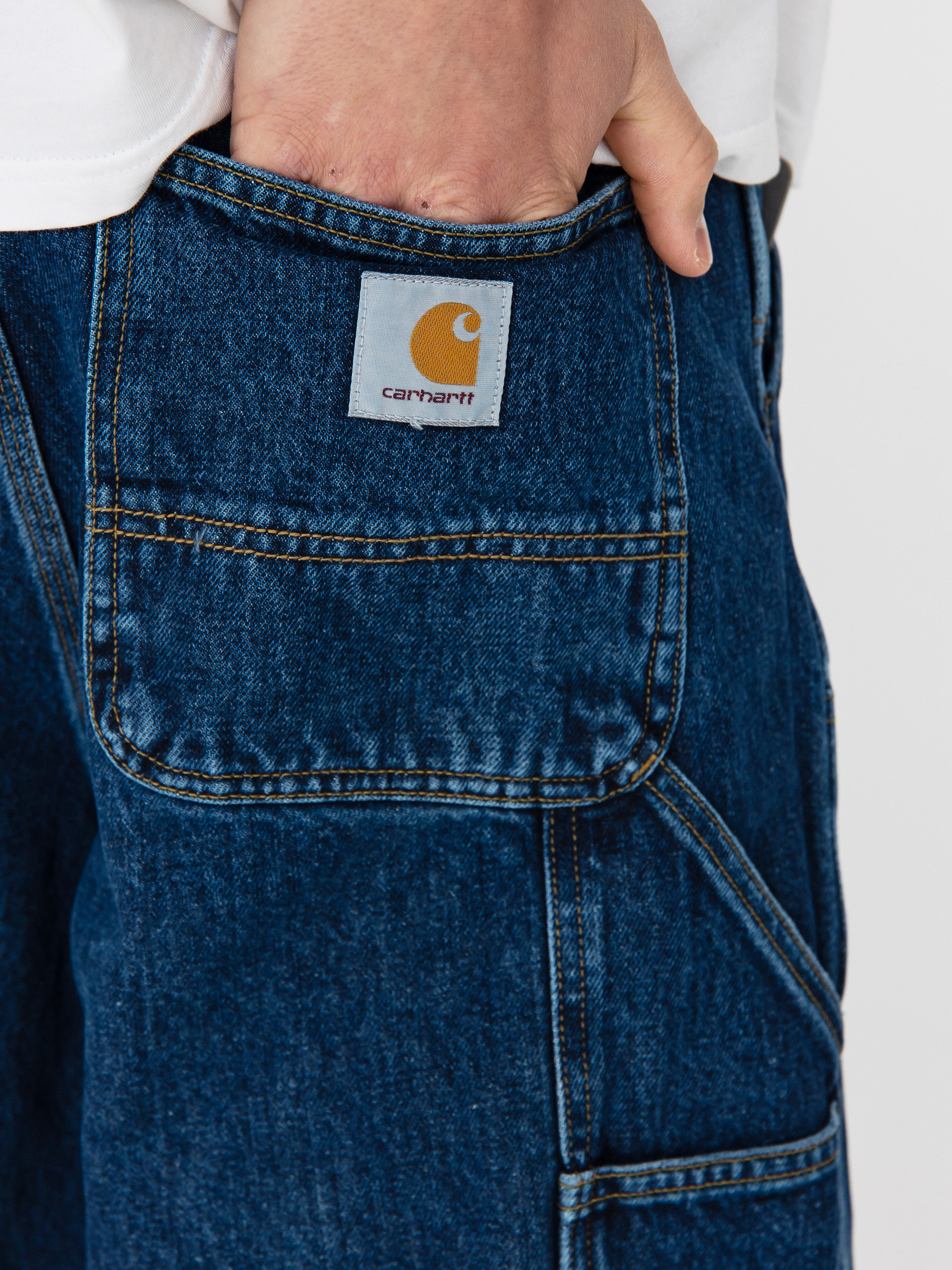Szorty Carhartt WIP Double Knee (blue)
