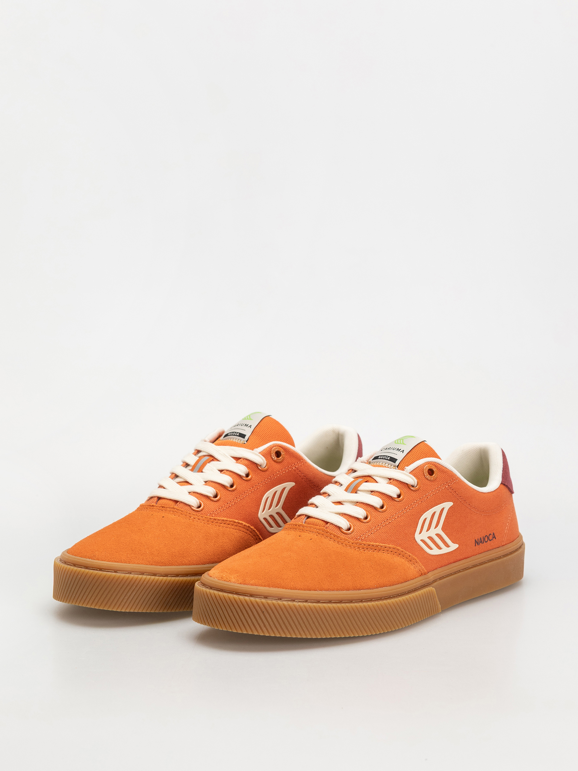 Buty Cariuma Naioca Pro (gum burnt orange suede and canvas ivory logo ruby wine)