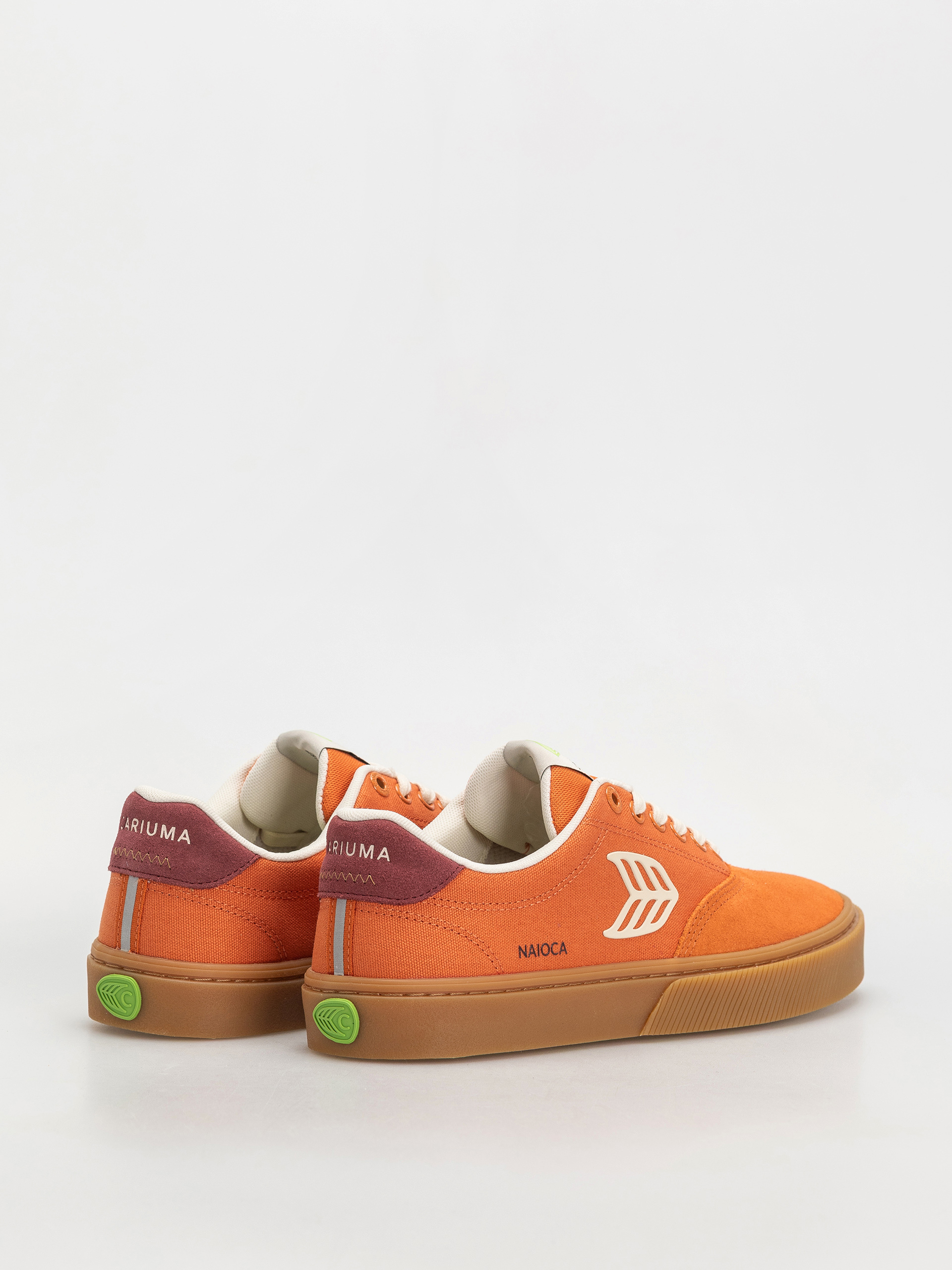 Buty Cariuma Naioca Pro (gum burnt orange suede and canvas ivory logo ruby wine)