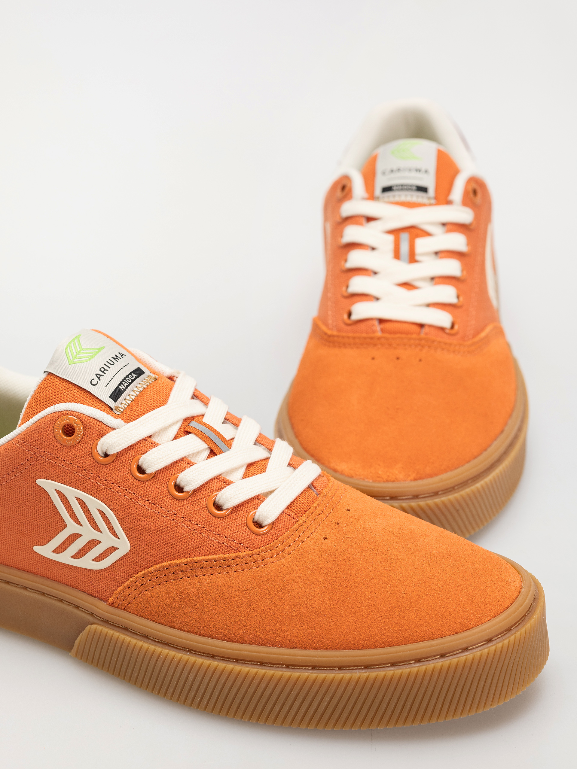 Buty Cariuma Naioca Pro (gum burnt orange suede and canvas ivory logo ruby wine)