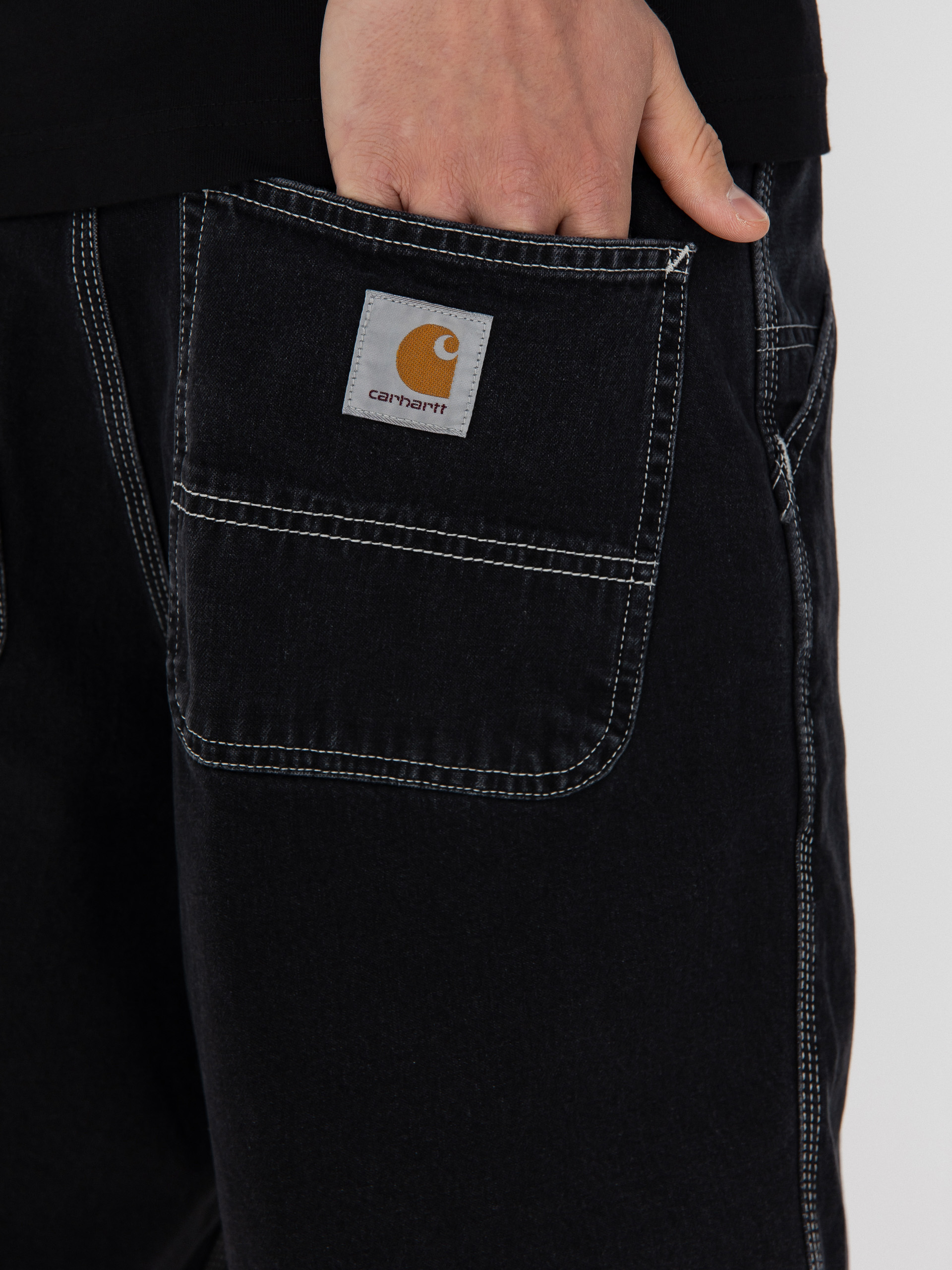 Szorty Carhartt WIP Simple (black)