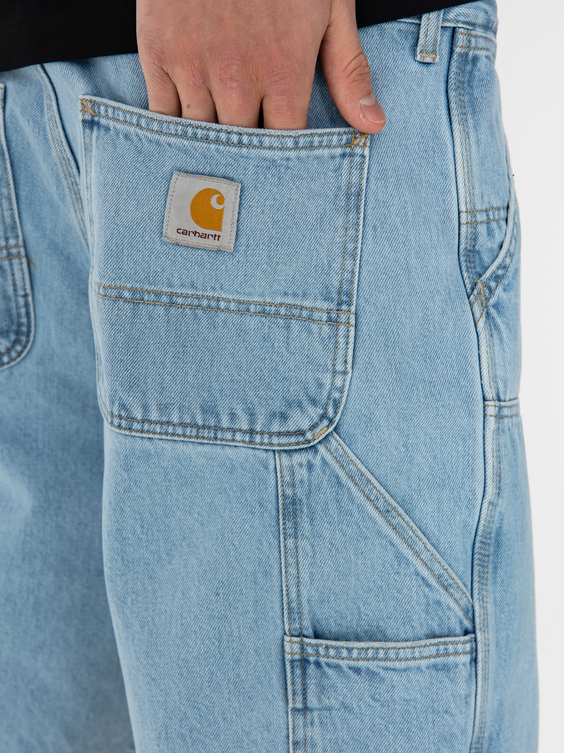 Szorty Carhartt WIP Double Knee (blue)