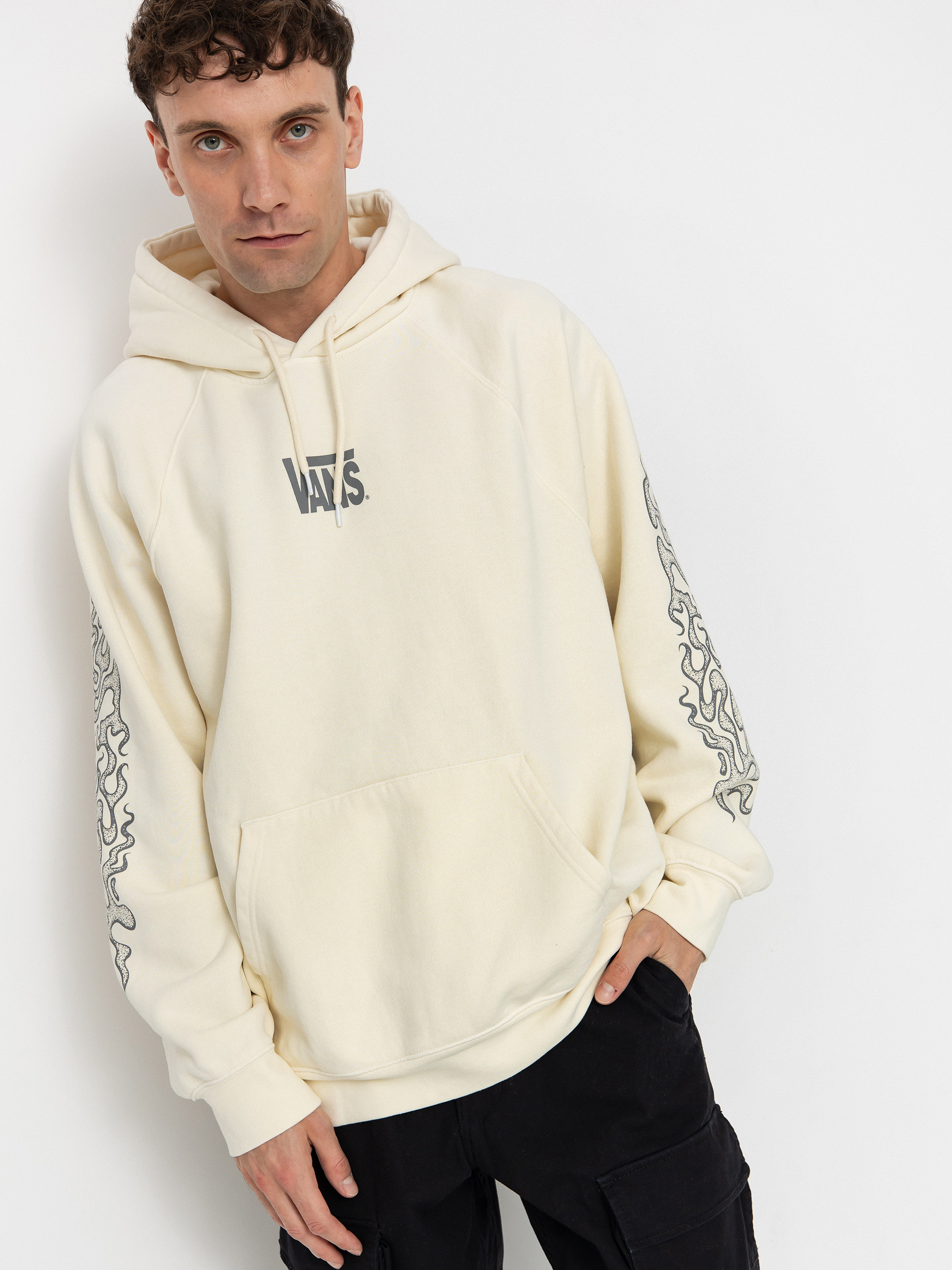 Bluza z kapturem Vans Mte Smokey Elevations HD (egret)