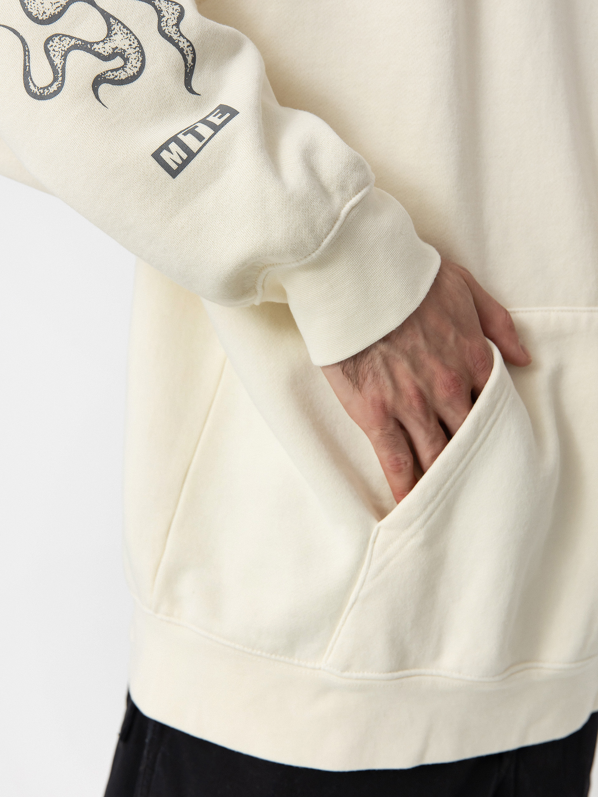 Bluza z kapturem Vans Mte Smokey Elevations HD (egret)