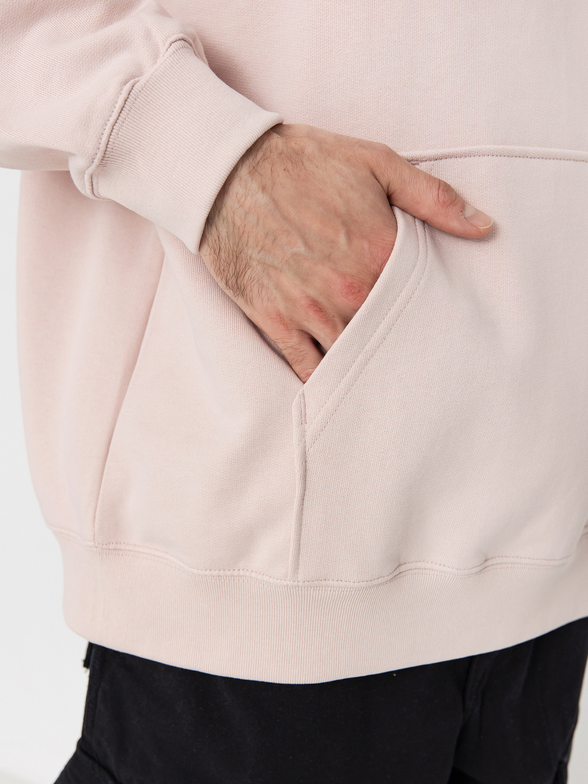 Bluza z kapturem Vans Brush Script II Loose HD (sepia rose)