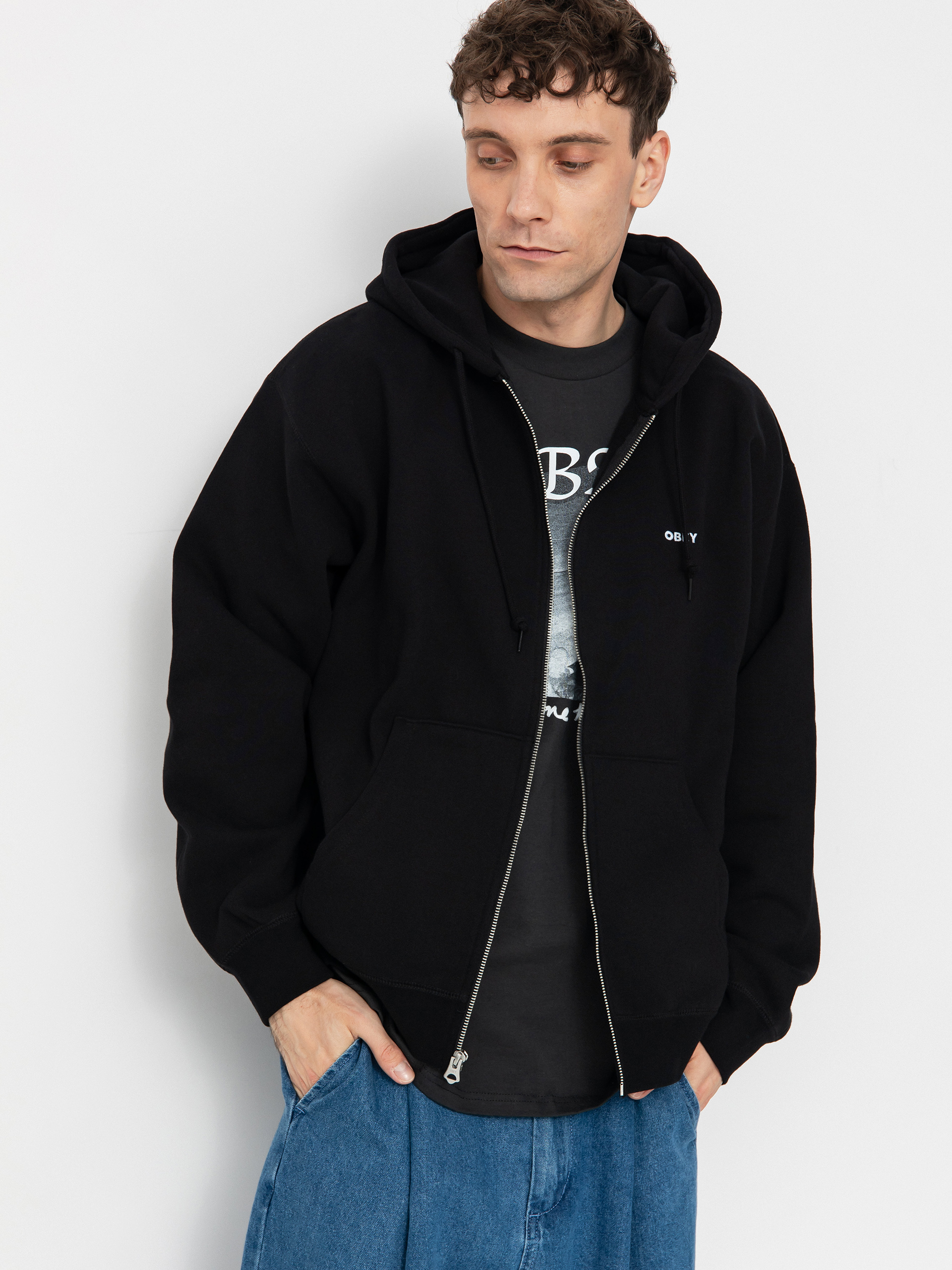 Bluza z kapturem OBEY Established Works Bold ZHD (black)