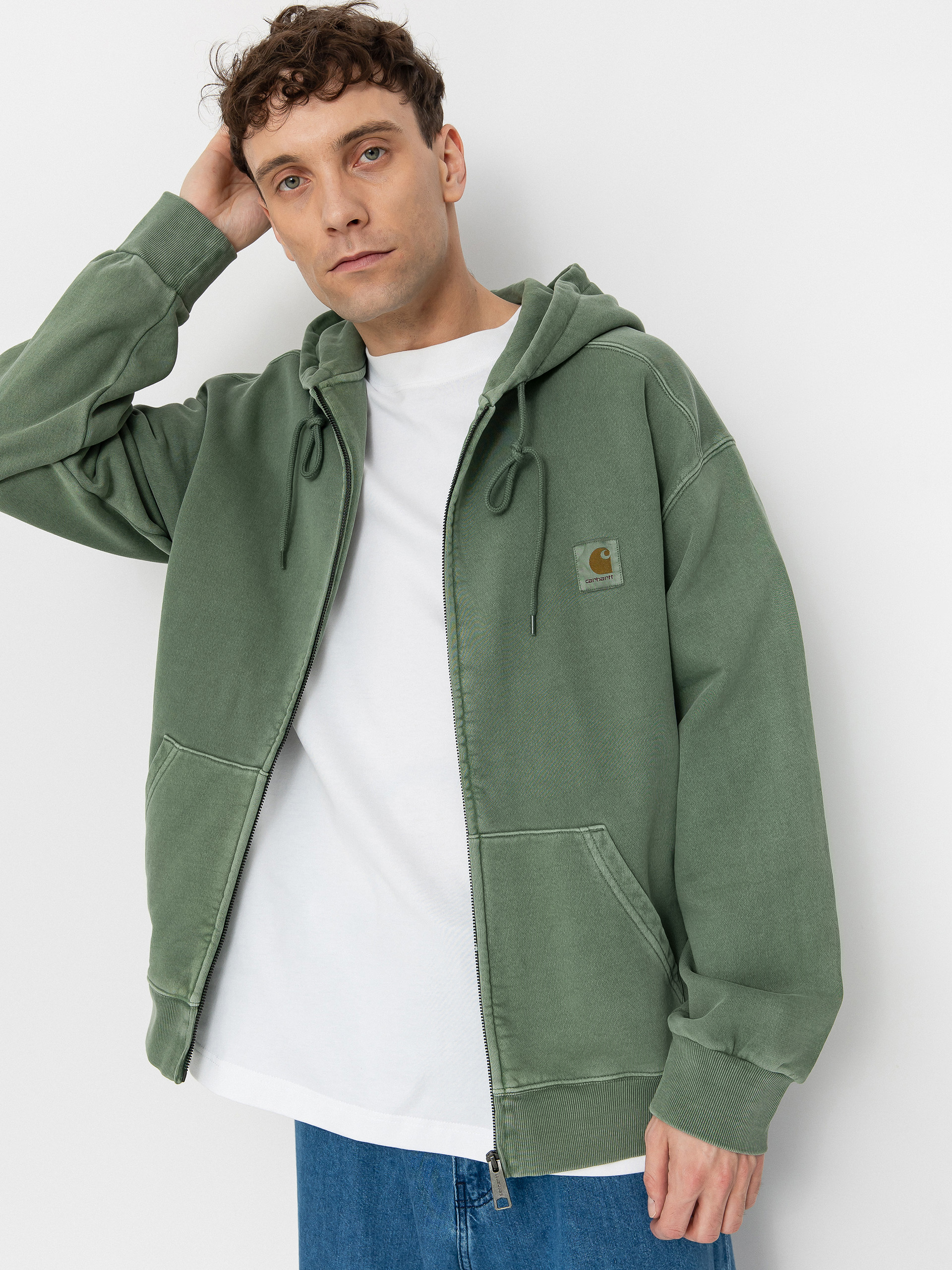 Bluza z kapturem Carhartt WIP Nelson ZHD (park)