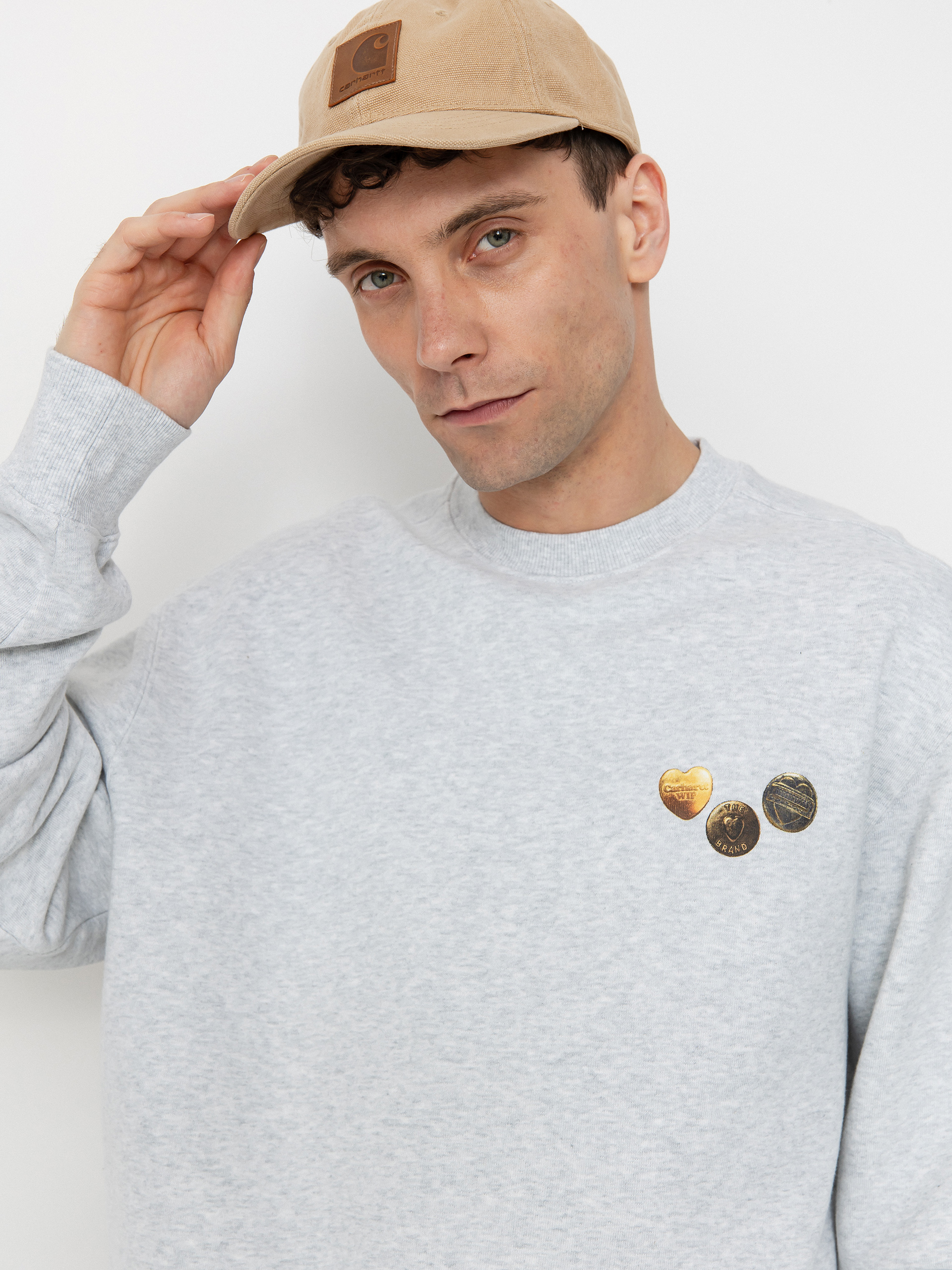 Bluza Carhartt WIP Button (ash heather)