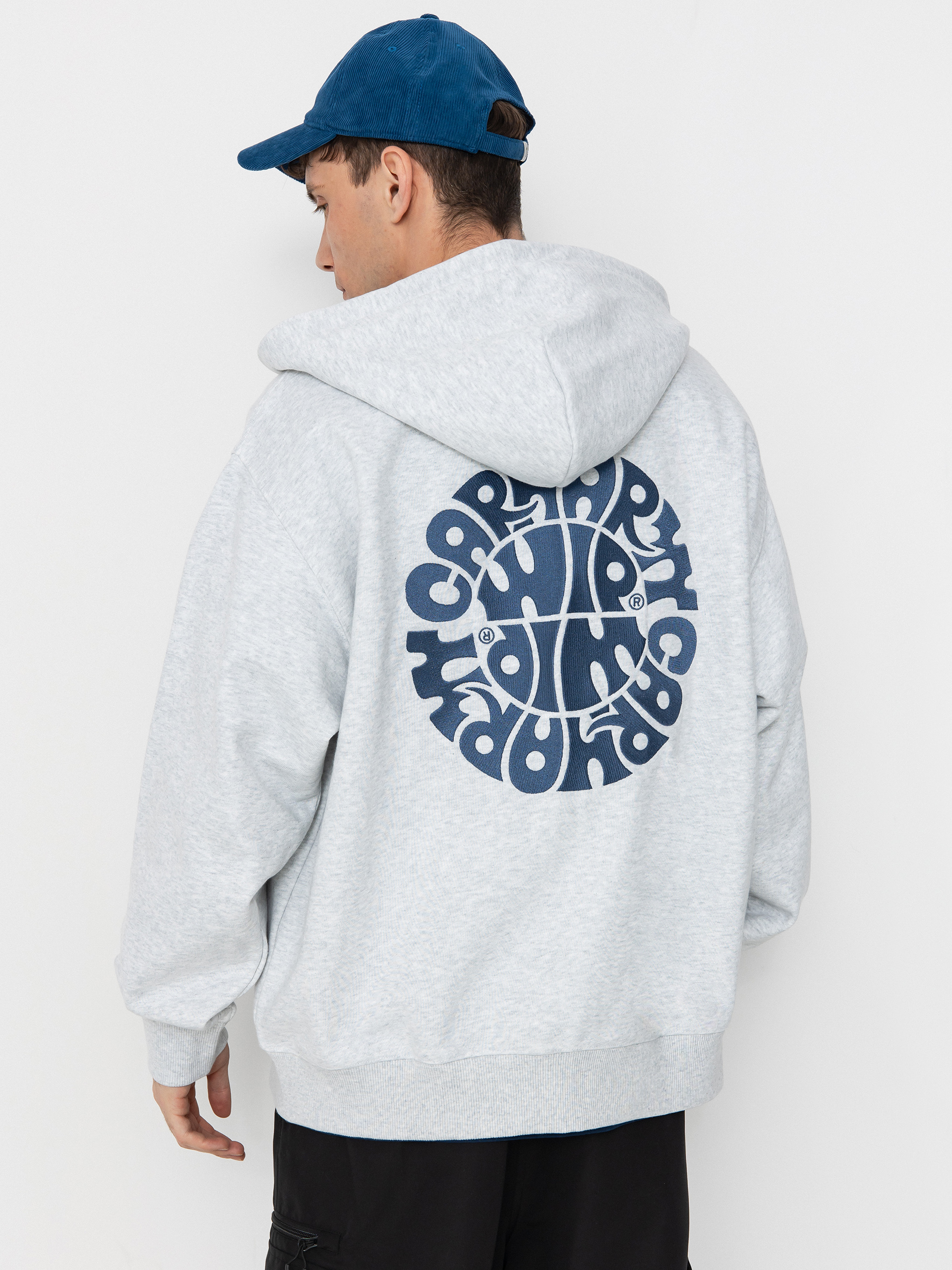Bluza z kapturem Carhartt WIP Jazzy ZHD (ash heather/blue iris)