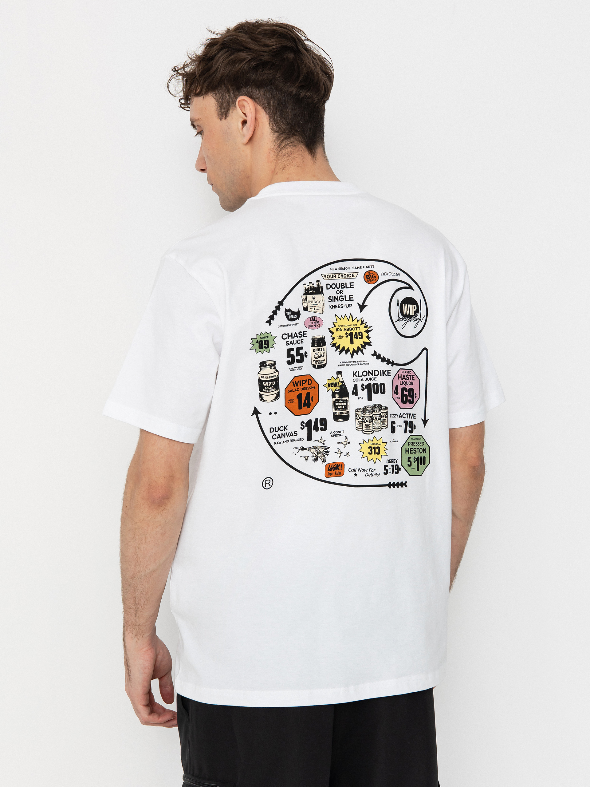T-shirt Carhartt WIP Catalogue C Logo (white)