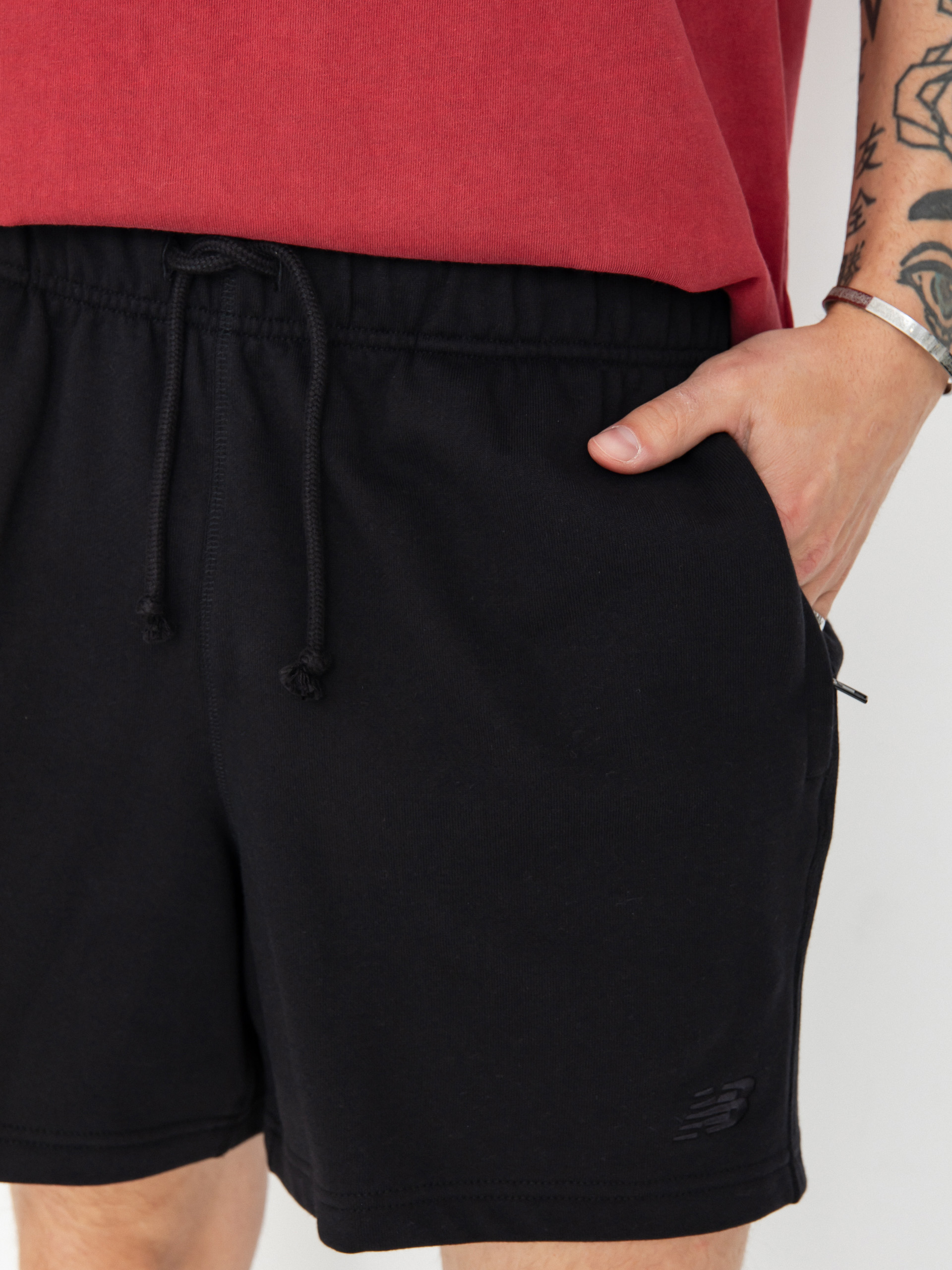 Szorty New Balance Athletics French (black)